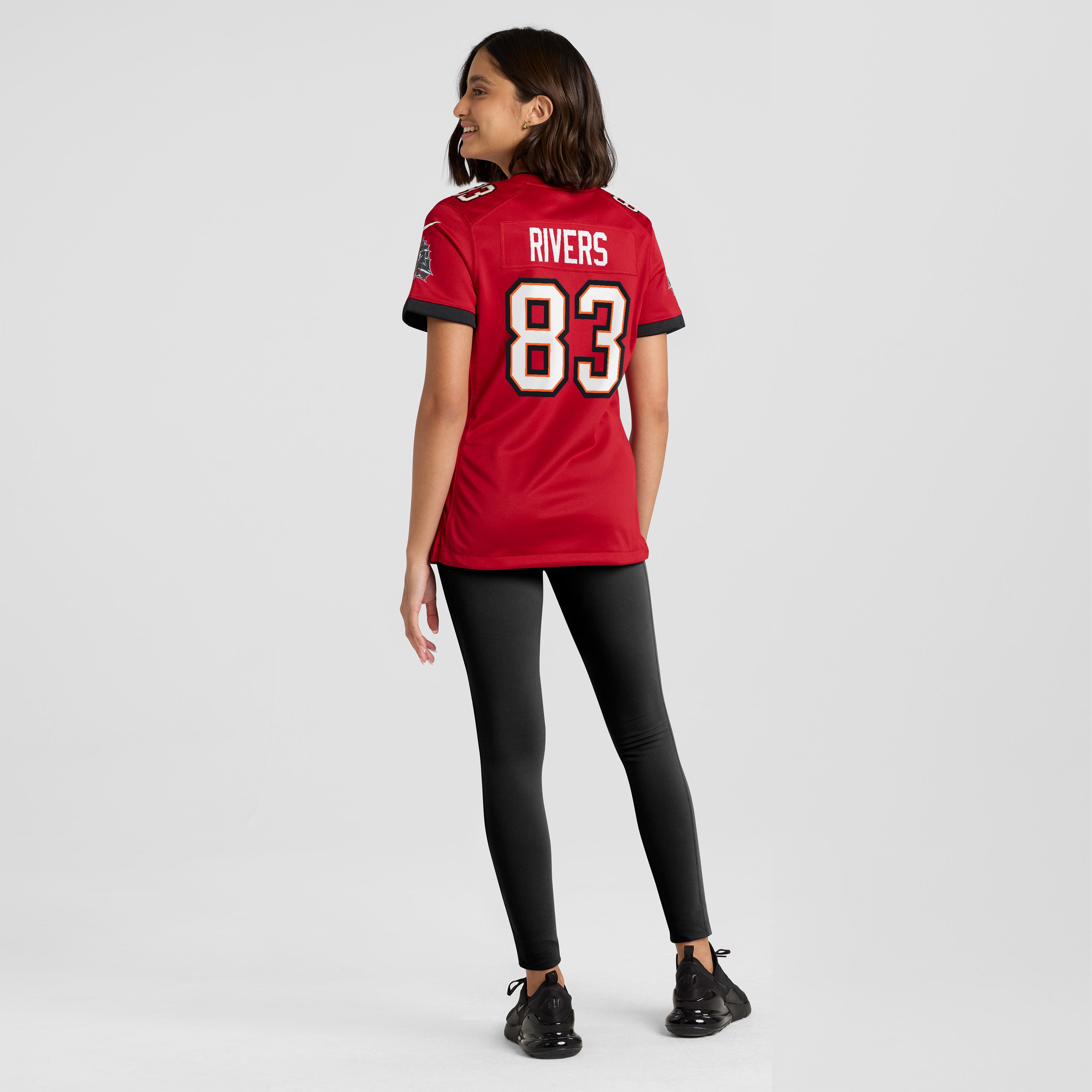 Maillot de match Nike Eric Rivers rouge des Buccaneers Tampa Bay pour femmes