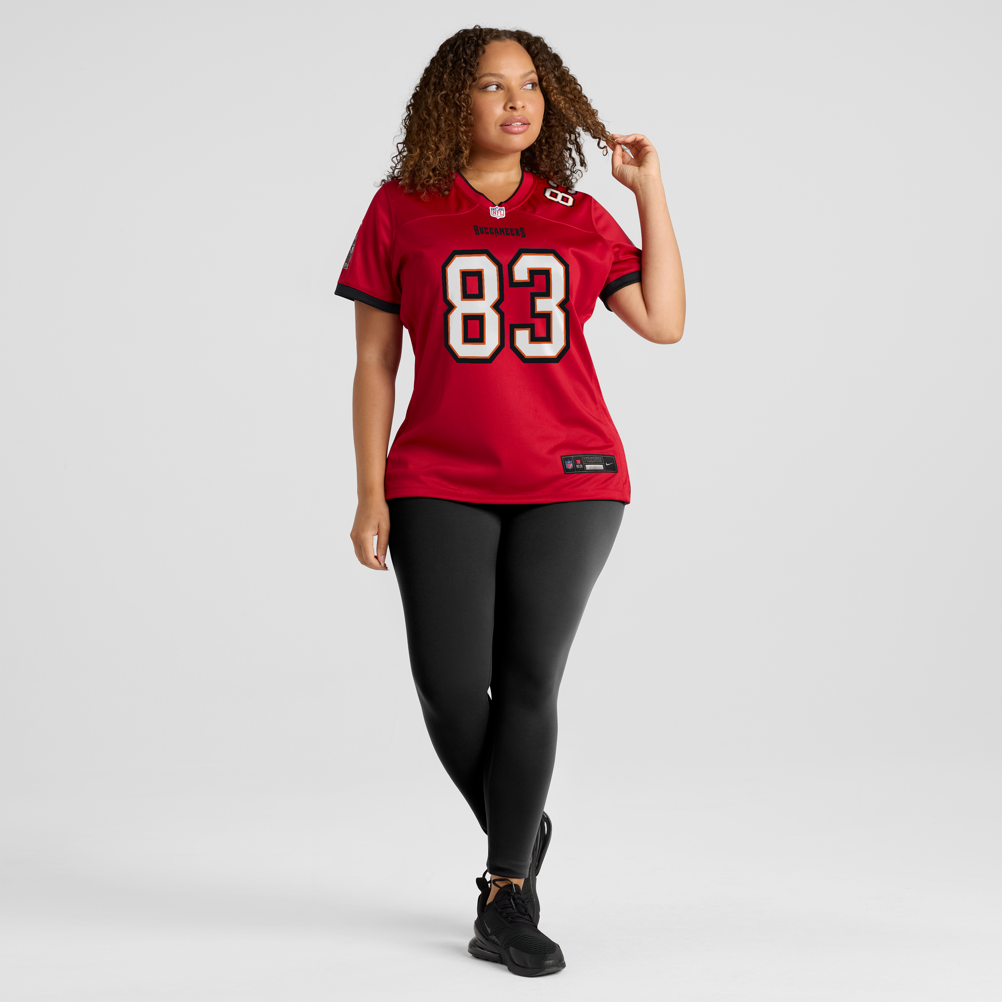 Maillot de match Nike Eric Rivers rouge des Buccaneers Tampa Bay pour femmes