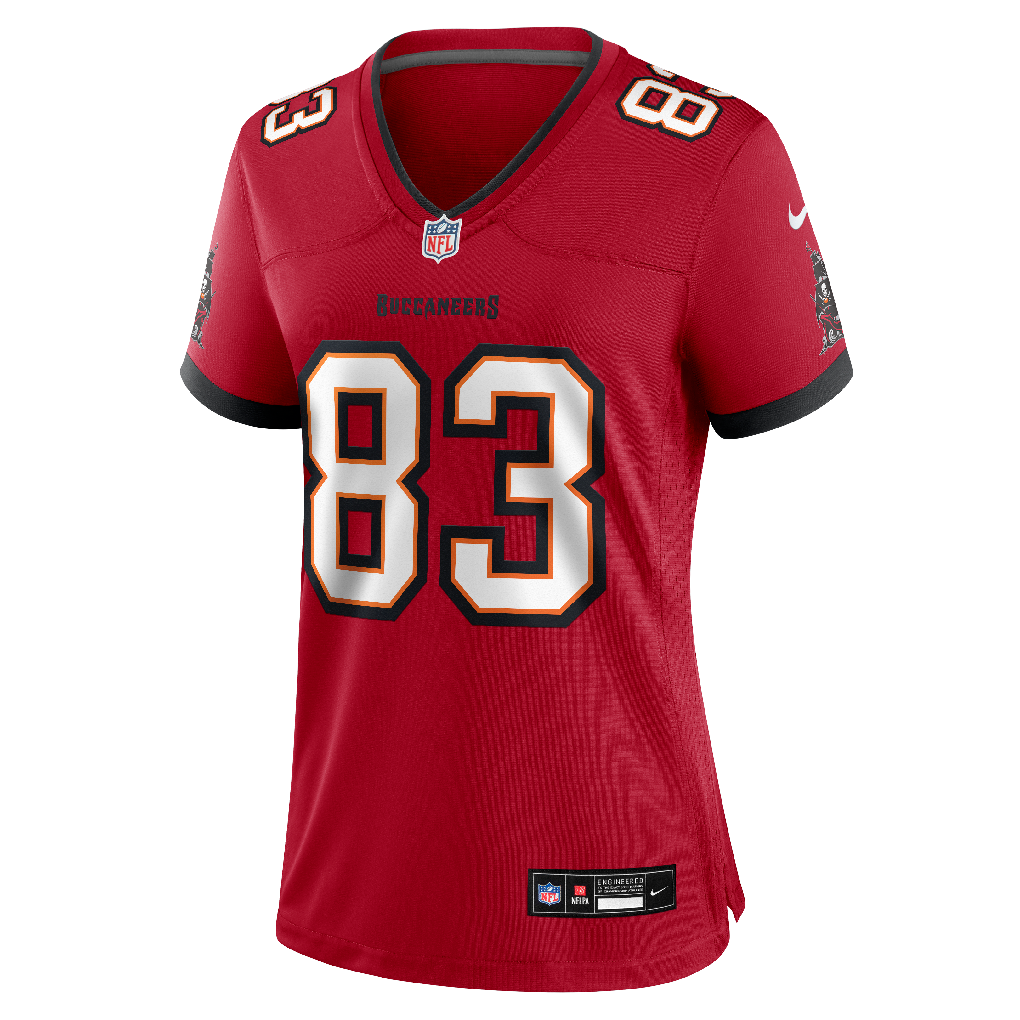 Maillot de match Nike Eric Rivers rouge des Buccaneers Tampa Bay pour femmes