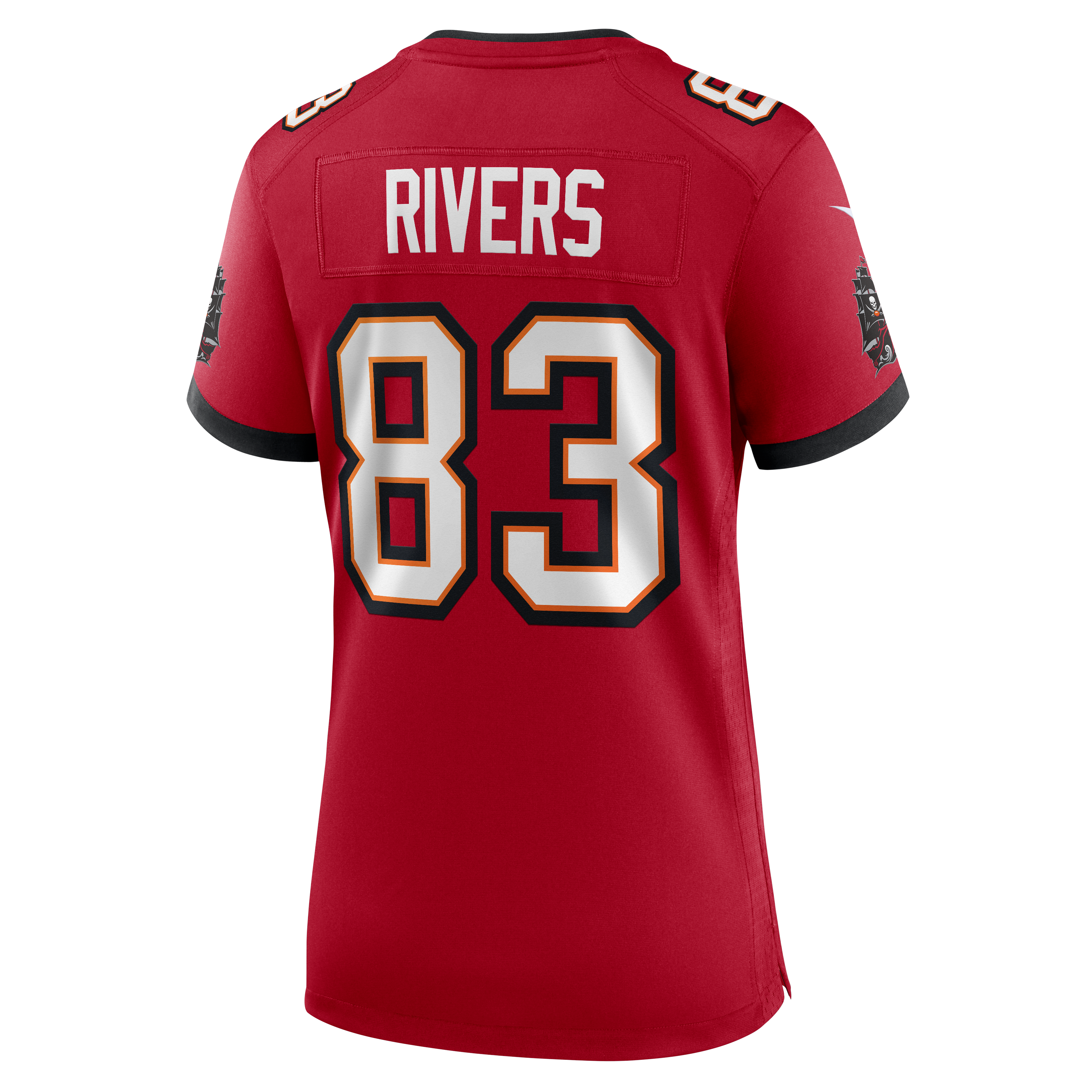 Maillot de match Nike Eric Rivers rouge des Buccaneers Tampa Bay pour femmes