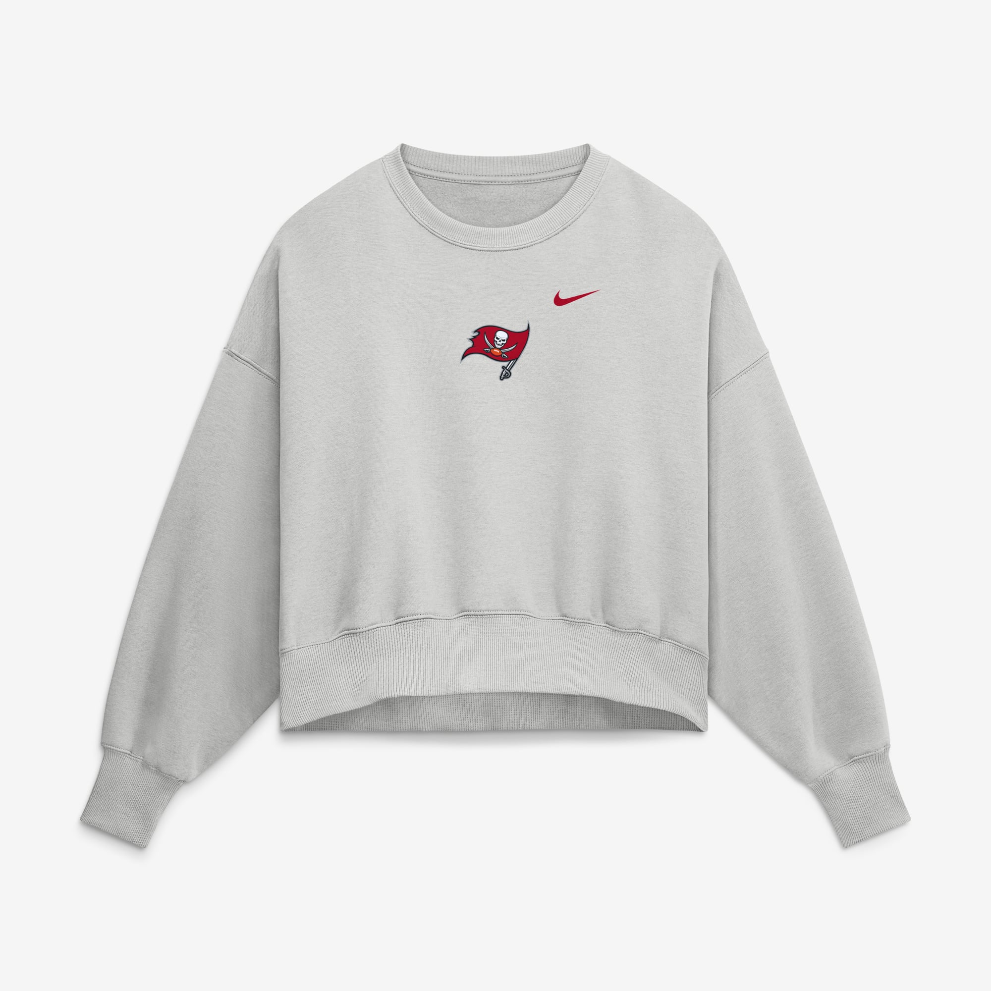Women's Nike Gray Tampa Bay Buccaneers Oversized Primetime Phoenix Fleece Sweatshirt