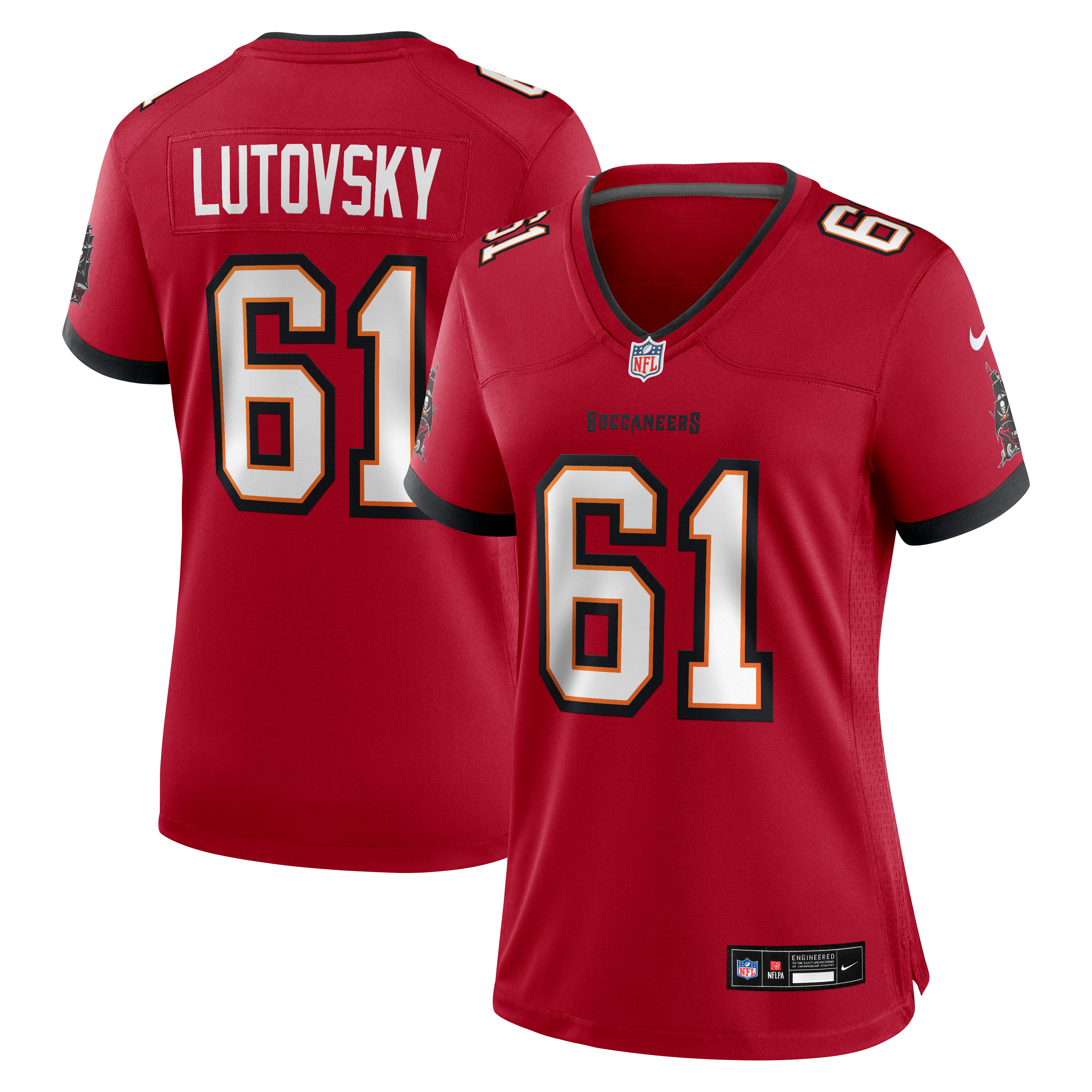 Women's Nike Henry Lutovsky Red Tampa Bay Buccaneers Team Game Jersey