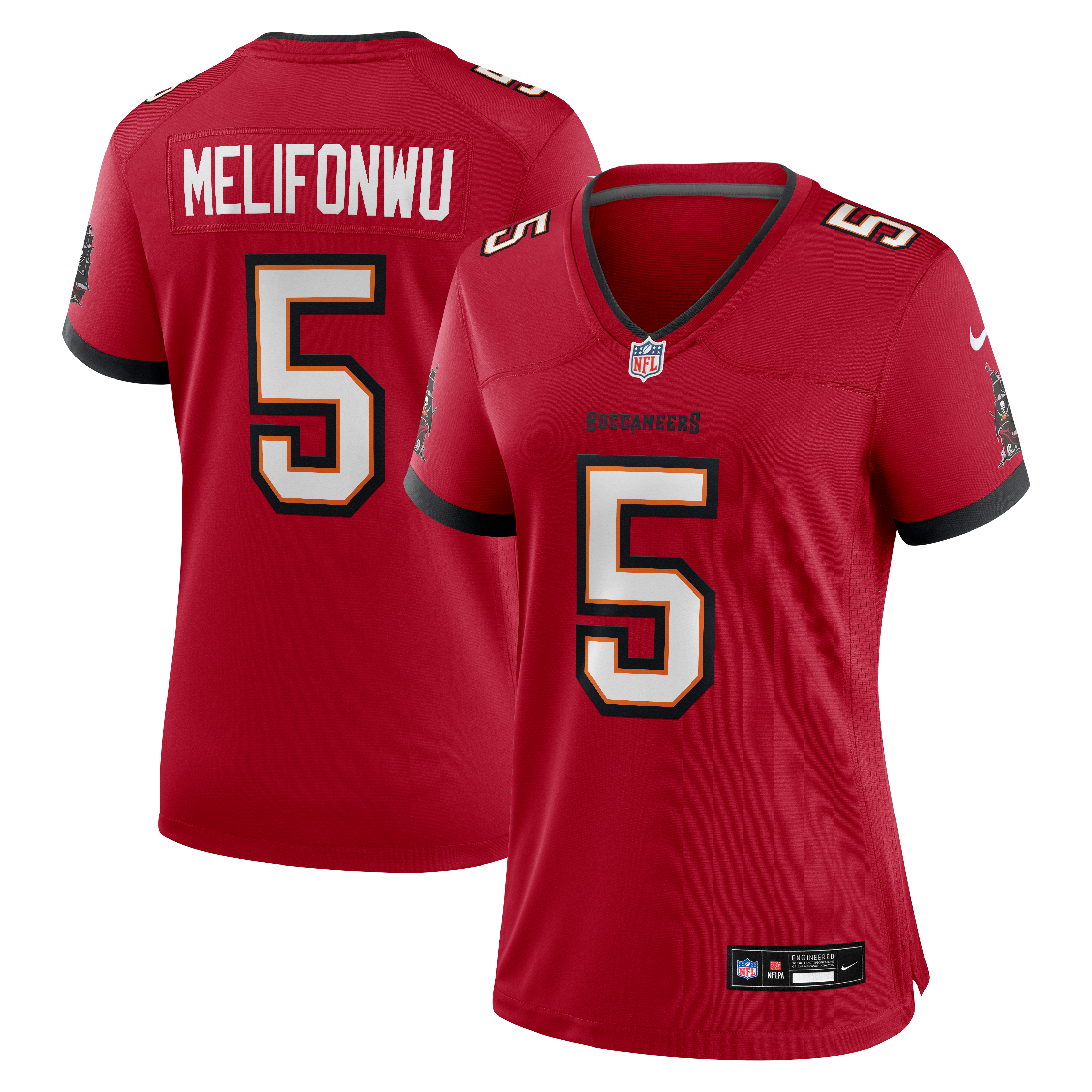 Women's Nike Ifeatu Melifonwu Red Tampa Bay Buccaneers Team Game Jersey