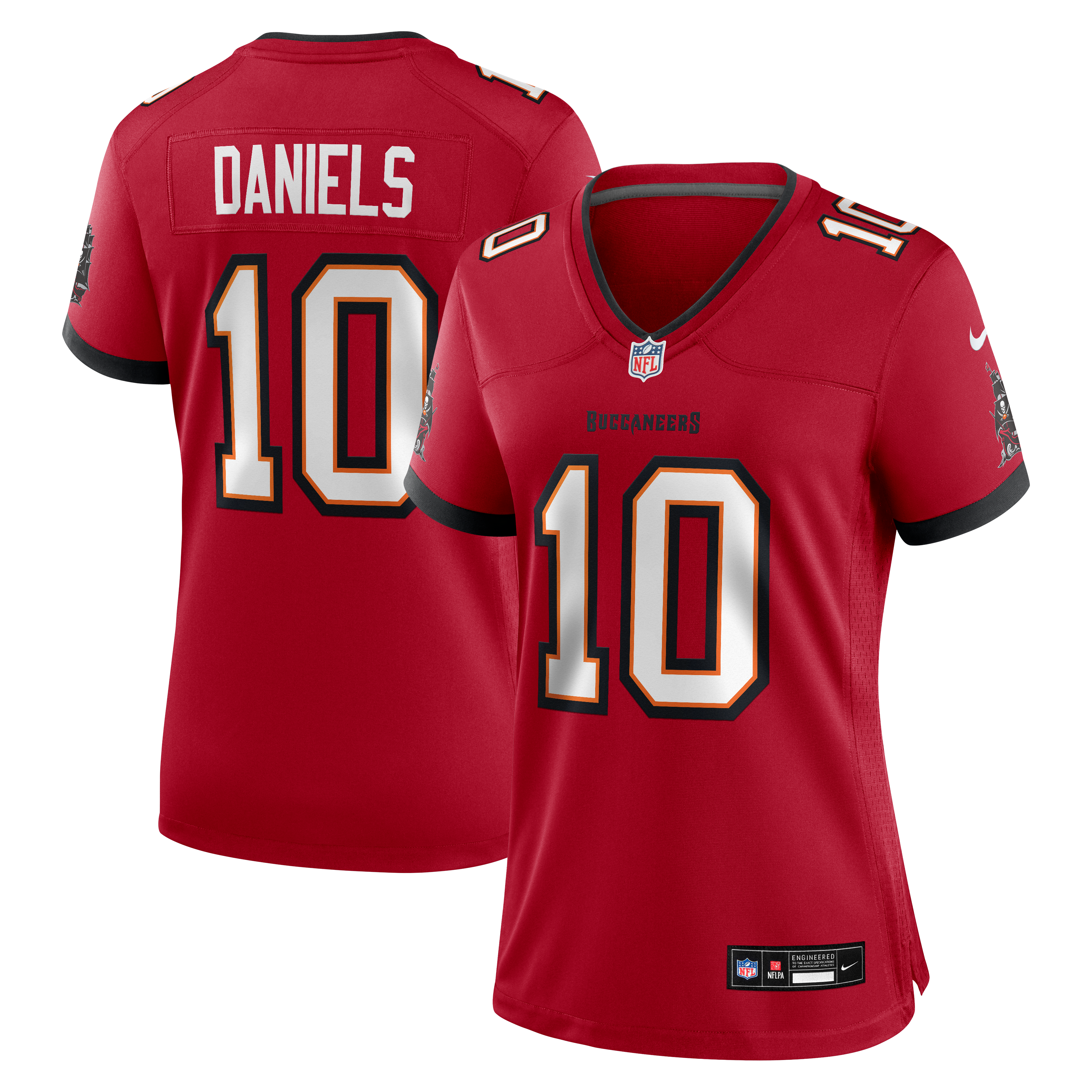 Women's Nike Jalon Daniels Red Tampa Bay Buccaneers Team Game Jersey