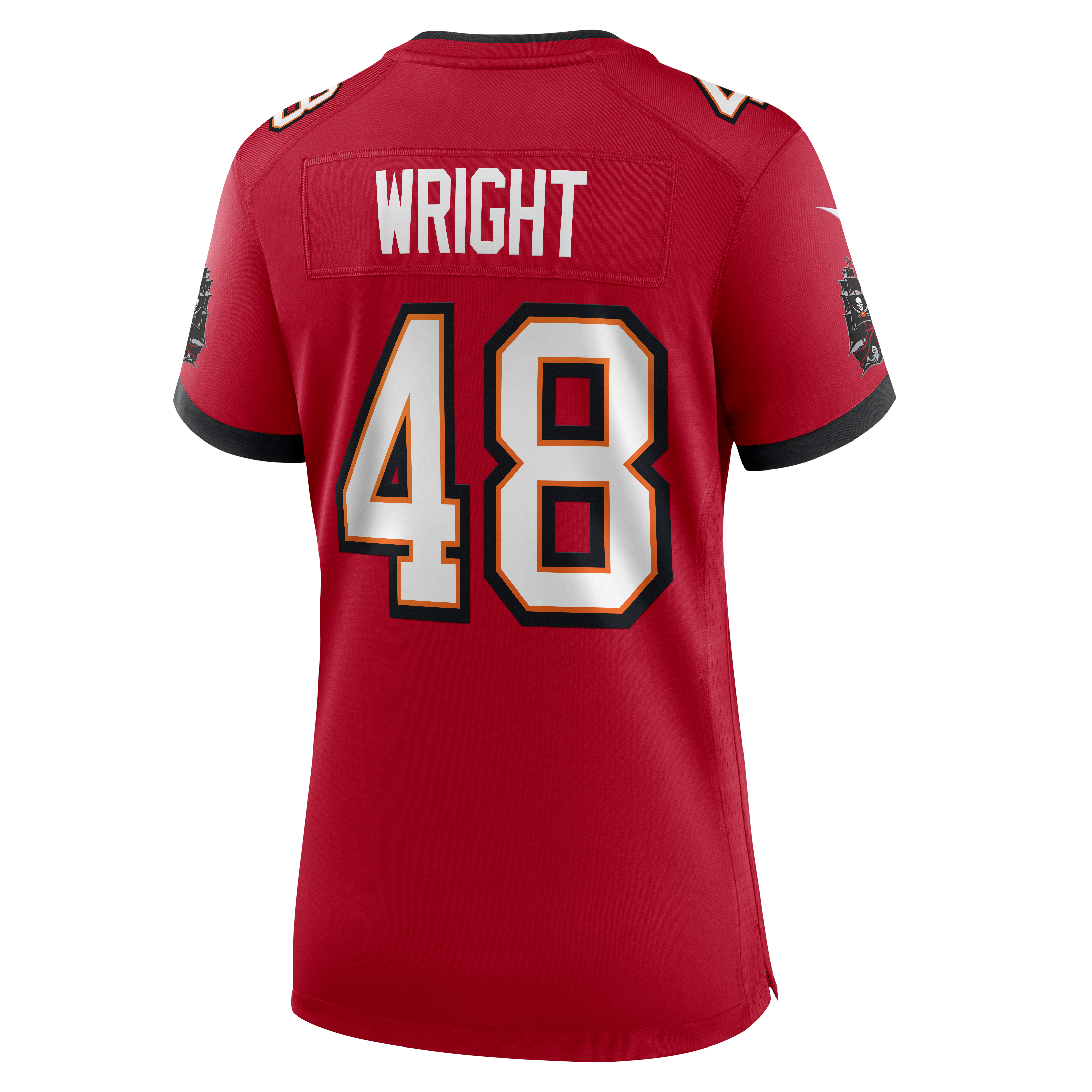 Women's Nike Javin Wright Red Tampa Bay Buccaneers Team Game Jersey