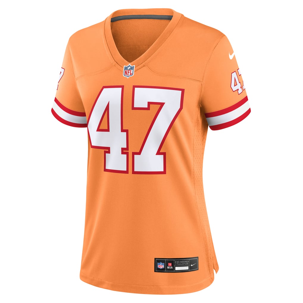 John Lynch Tampa Bay Buccaneers Nike Maillot de jeu pour femme Throwback - Orange