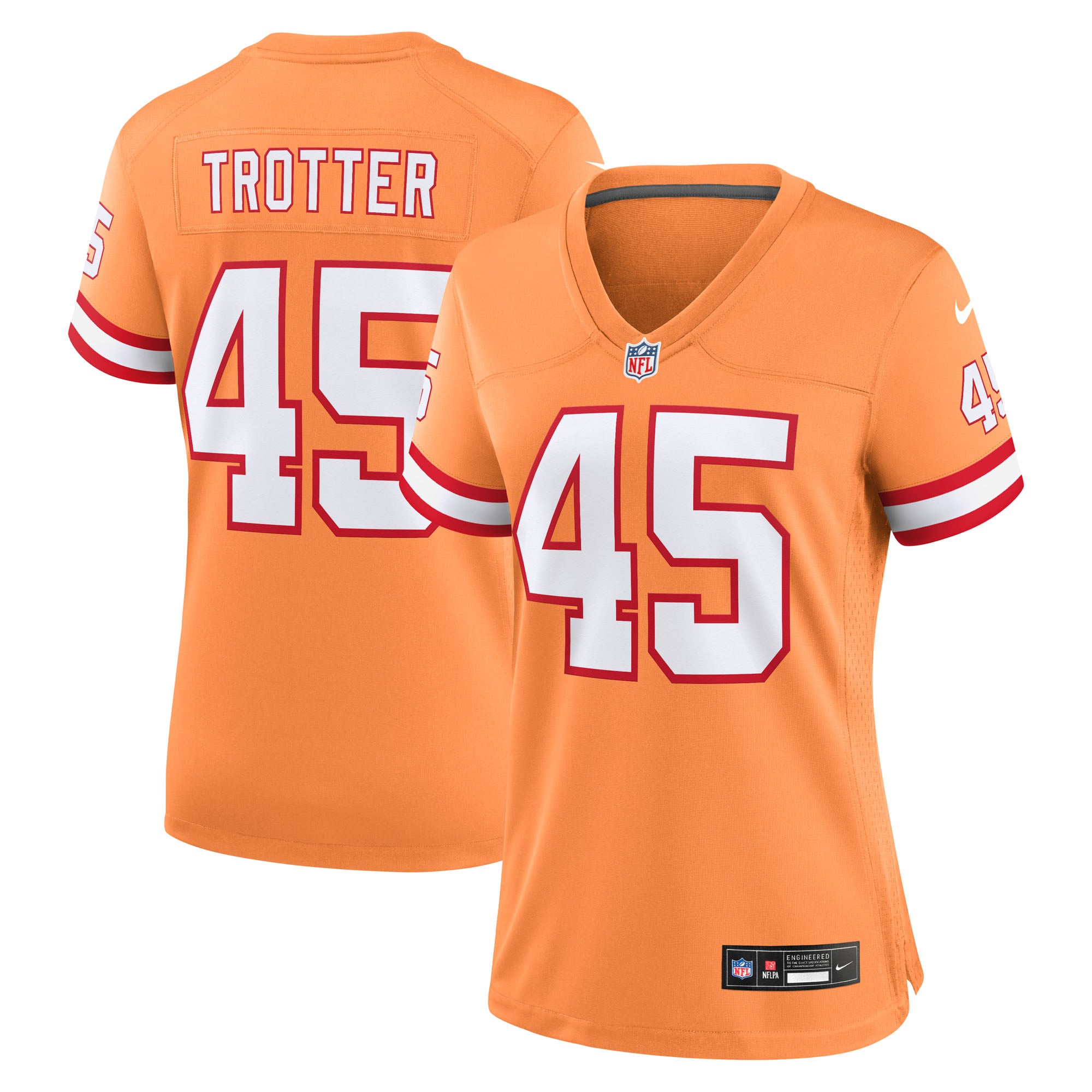 Maillot alternatif Nike Josiah Trotter Creamsicle pour femmes des Buccaneers de Tampa Bay