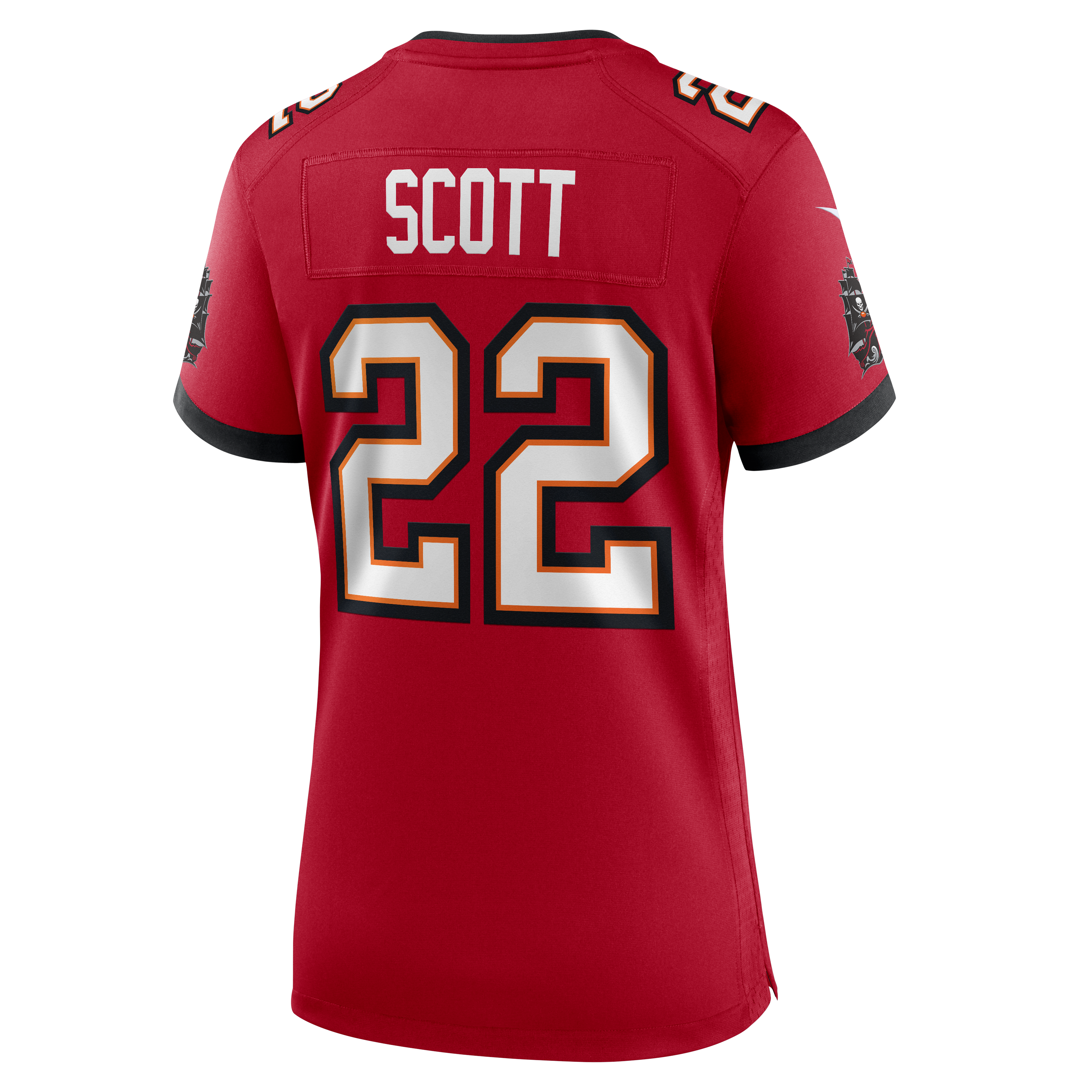 Women's Nike Keionte Scott Red Tampa Bay Buccaneers Team Game Jersey