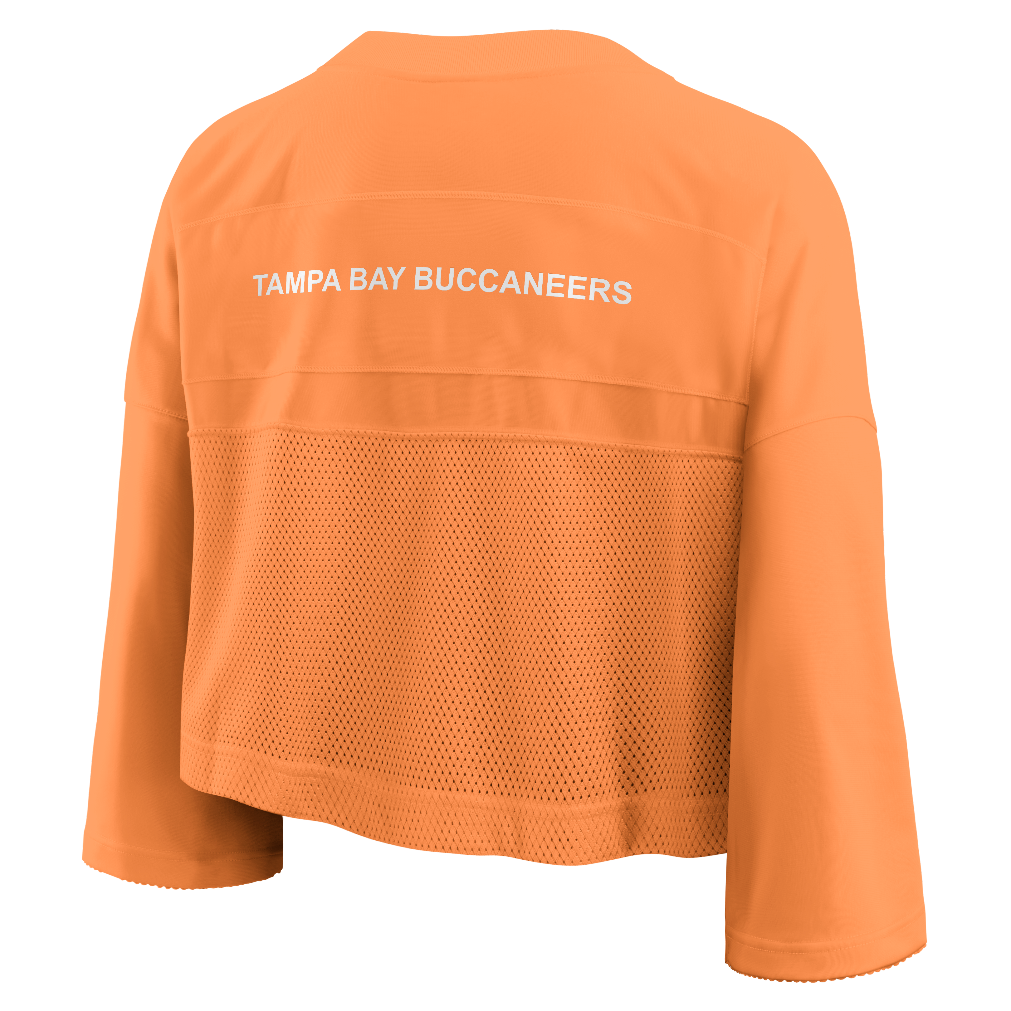 Women's Nike Orange Tampa Bay Buccaneers Rewind Cropped Mesh Dri-FIT Fashion Jersey