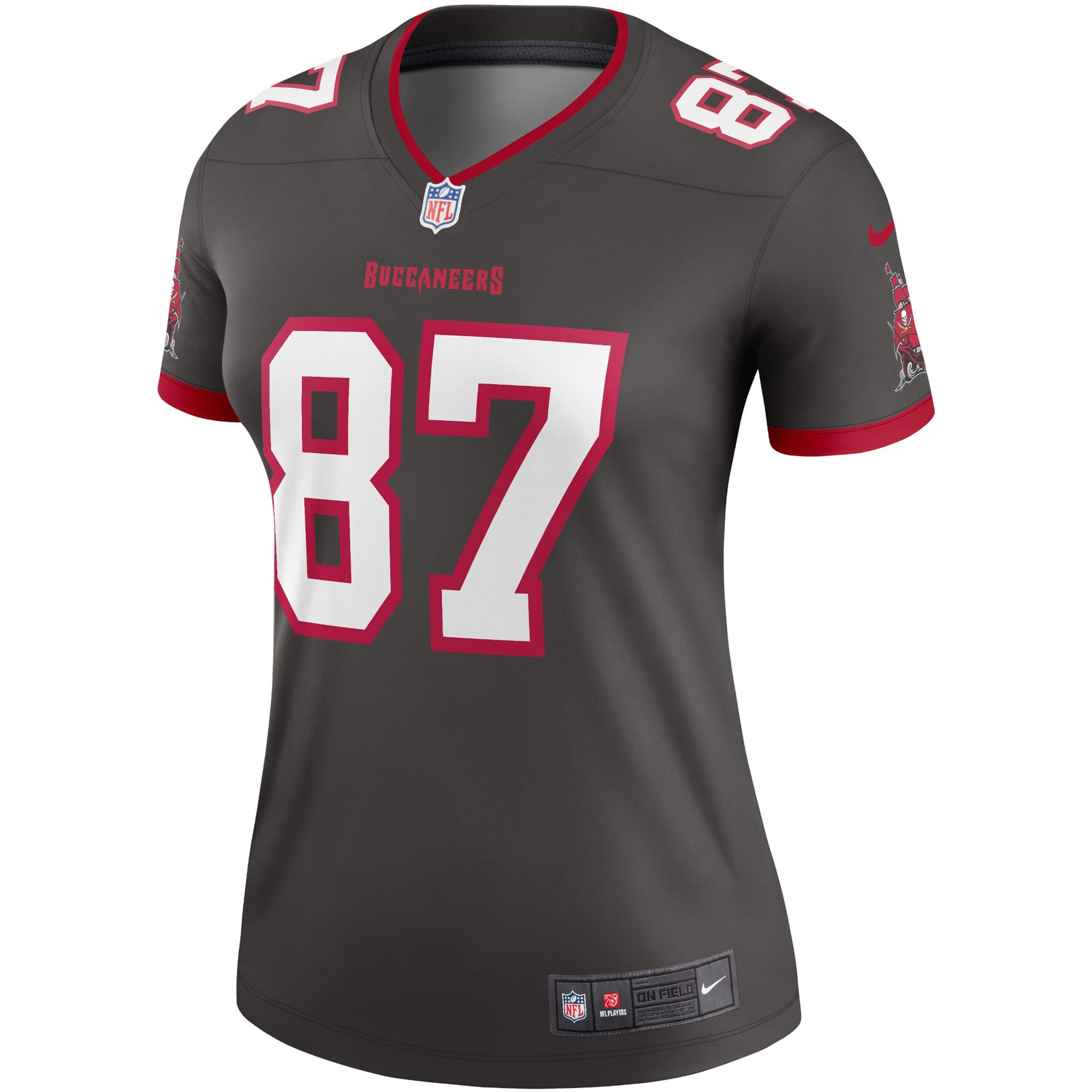 Women's Nike Rob Gronkowski Pewter Tampa Bay Buccaneers Color Rush