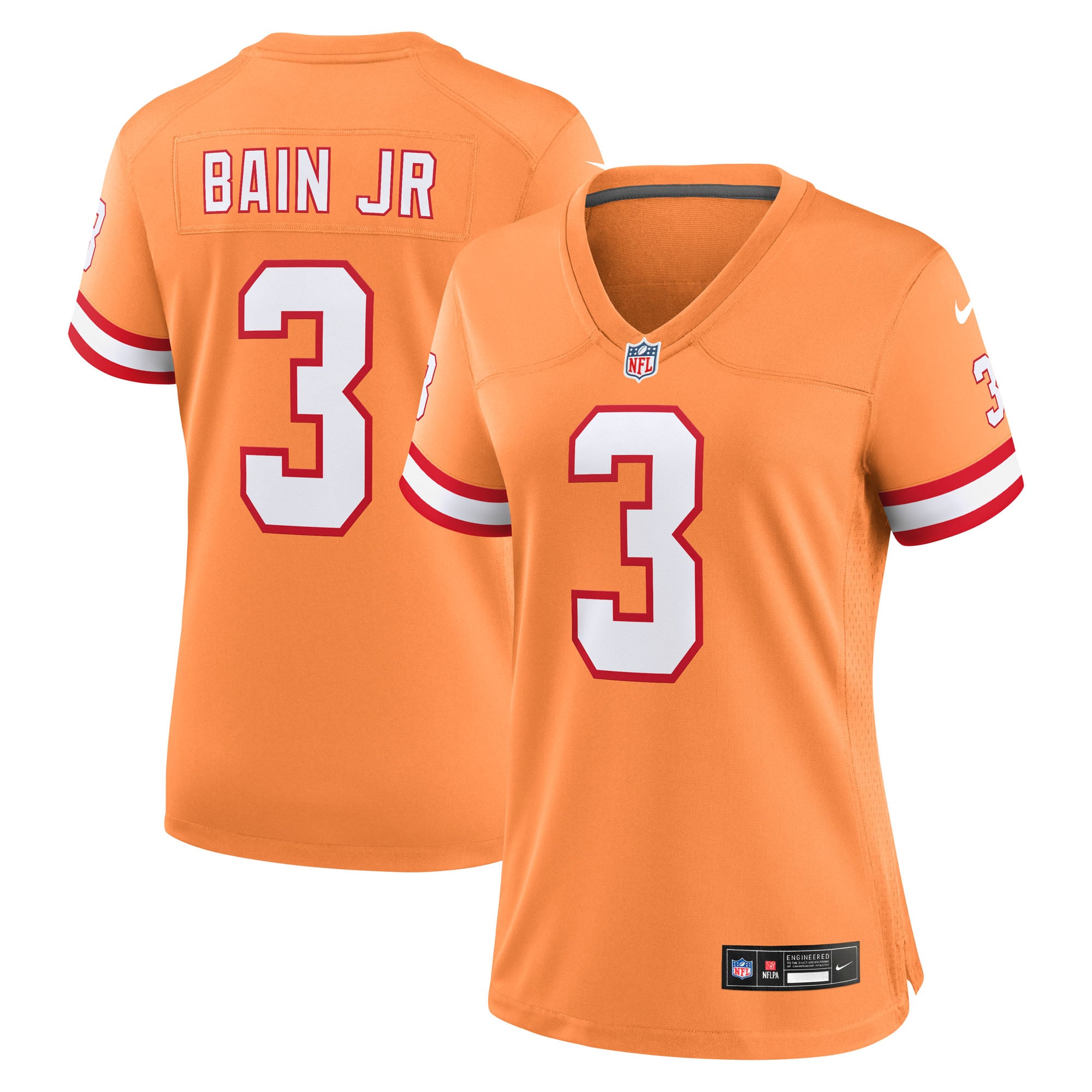 Maillot alternatif Nike Rueben Bain Jr. Creamsicle des Buccaneers de Tampa Bay pour femmes