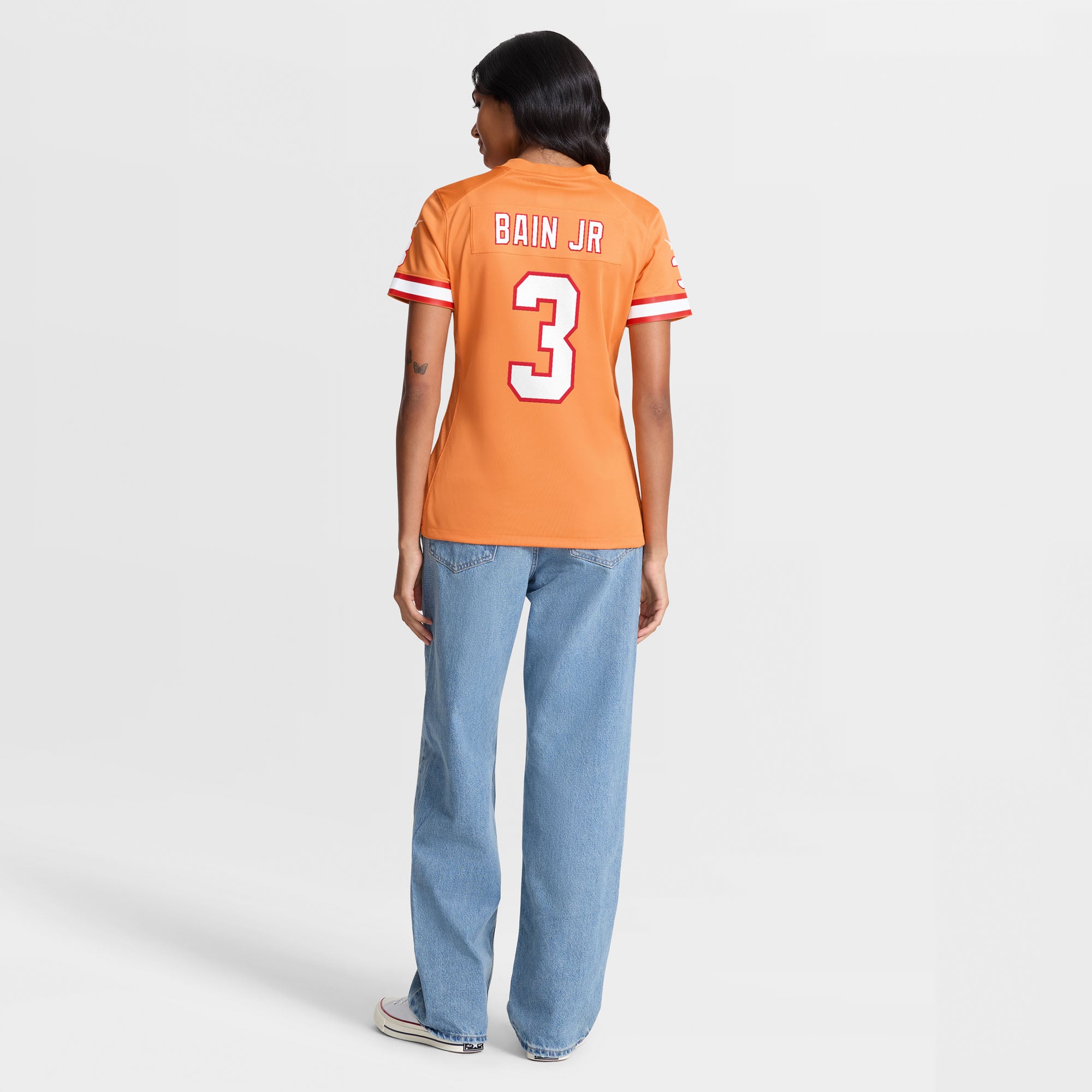 Maillot alternatif Nike Rueben Bain Jr. Creamsicle des Buccaneers de Tampa Bay pour femmes