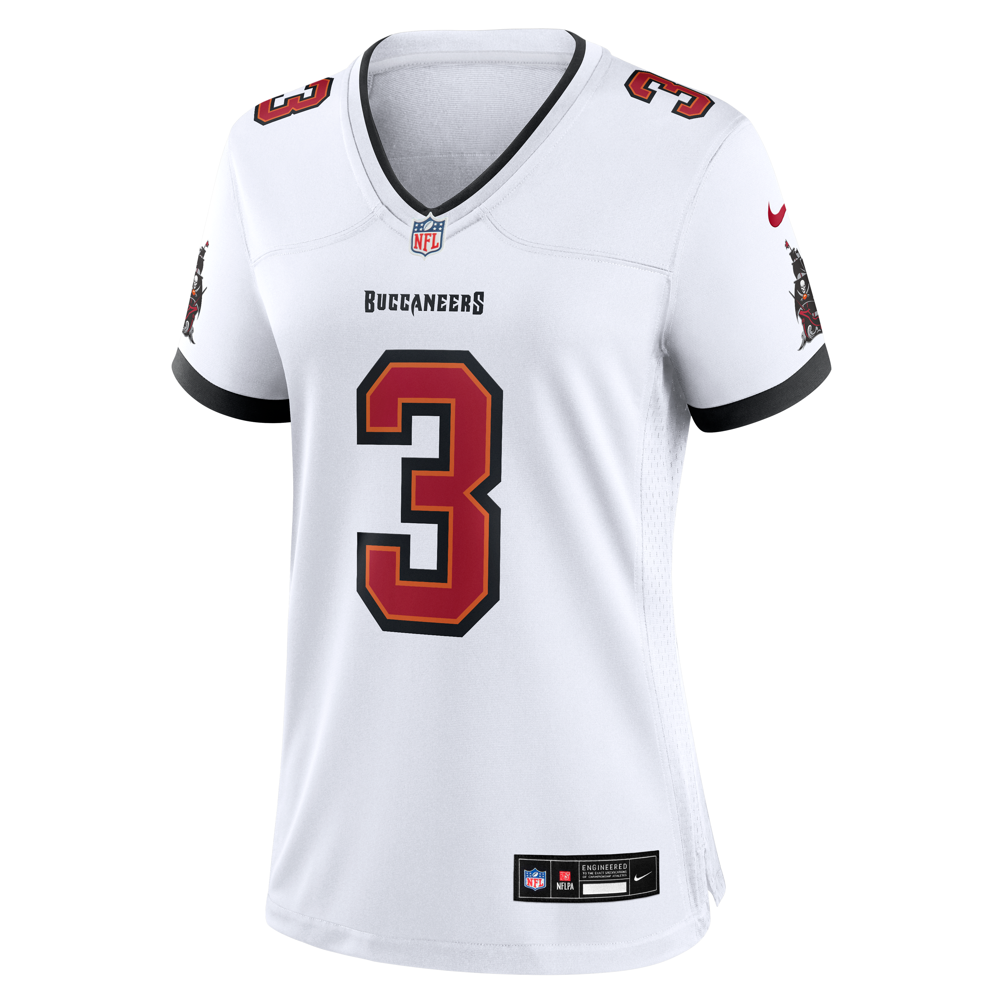 Maillot de match Nike Rueben Bain Jr. blanc pour femme, Tampa Bay Buccaneers