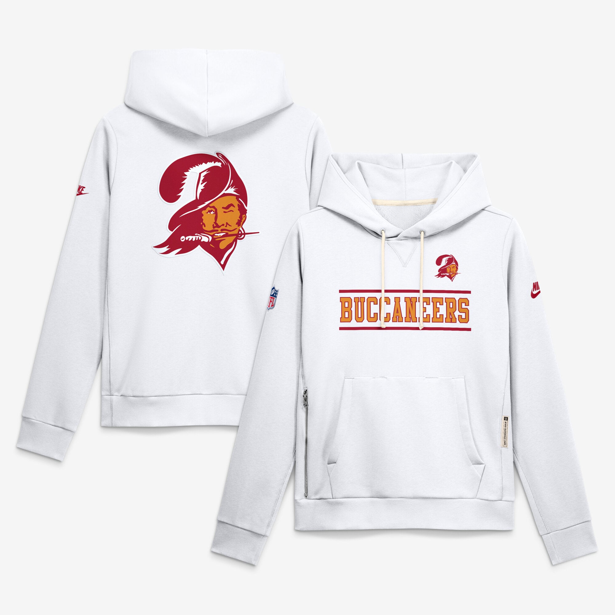 Women's Nike White Tampa Bay Buccaneers Sideline Standard Issue Alternate Dri-FIT Hoodie