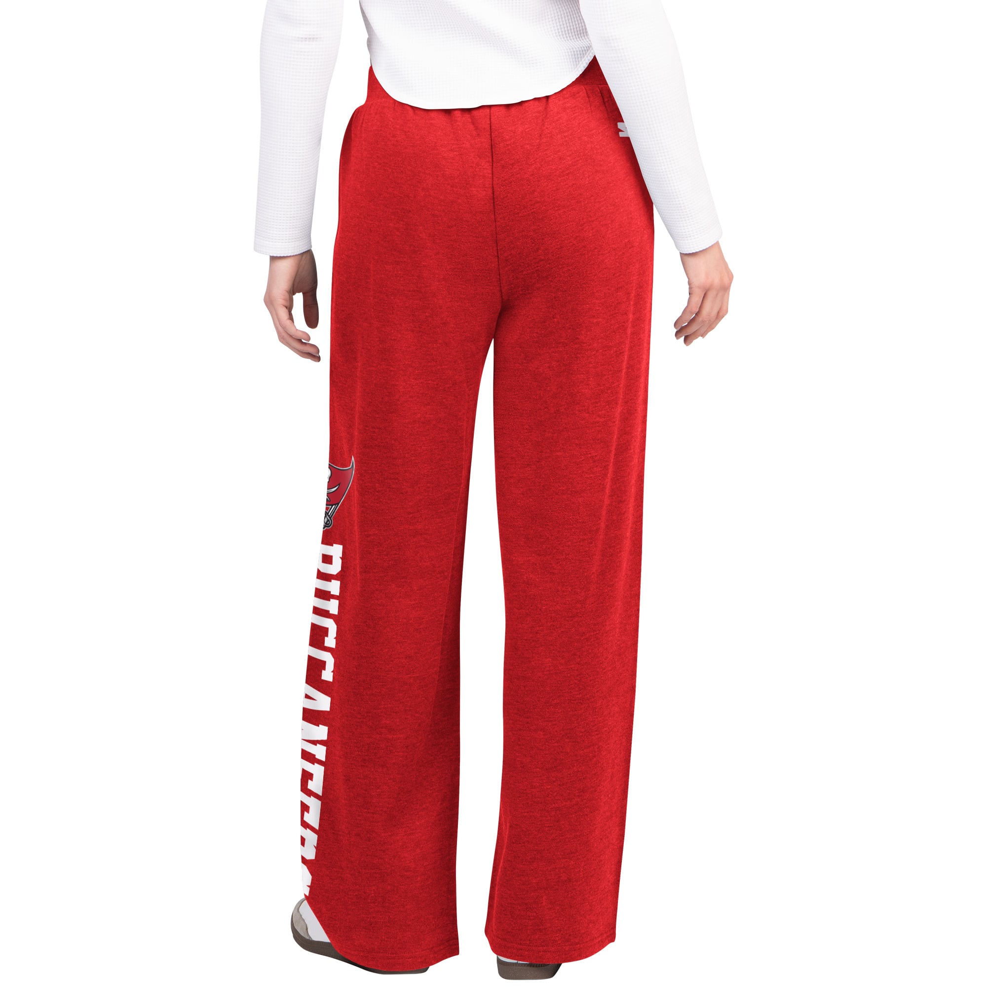 Pantalon de survêtement large Starter rouge pour femmes, modèle Tampa Bay Buccaneers Field