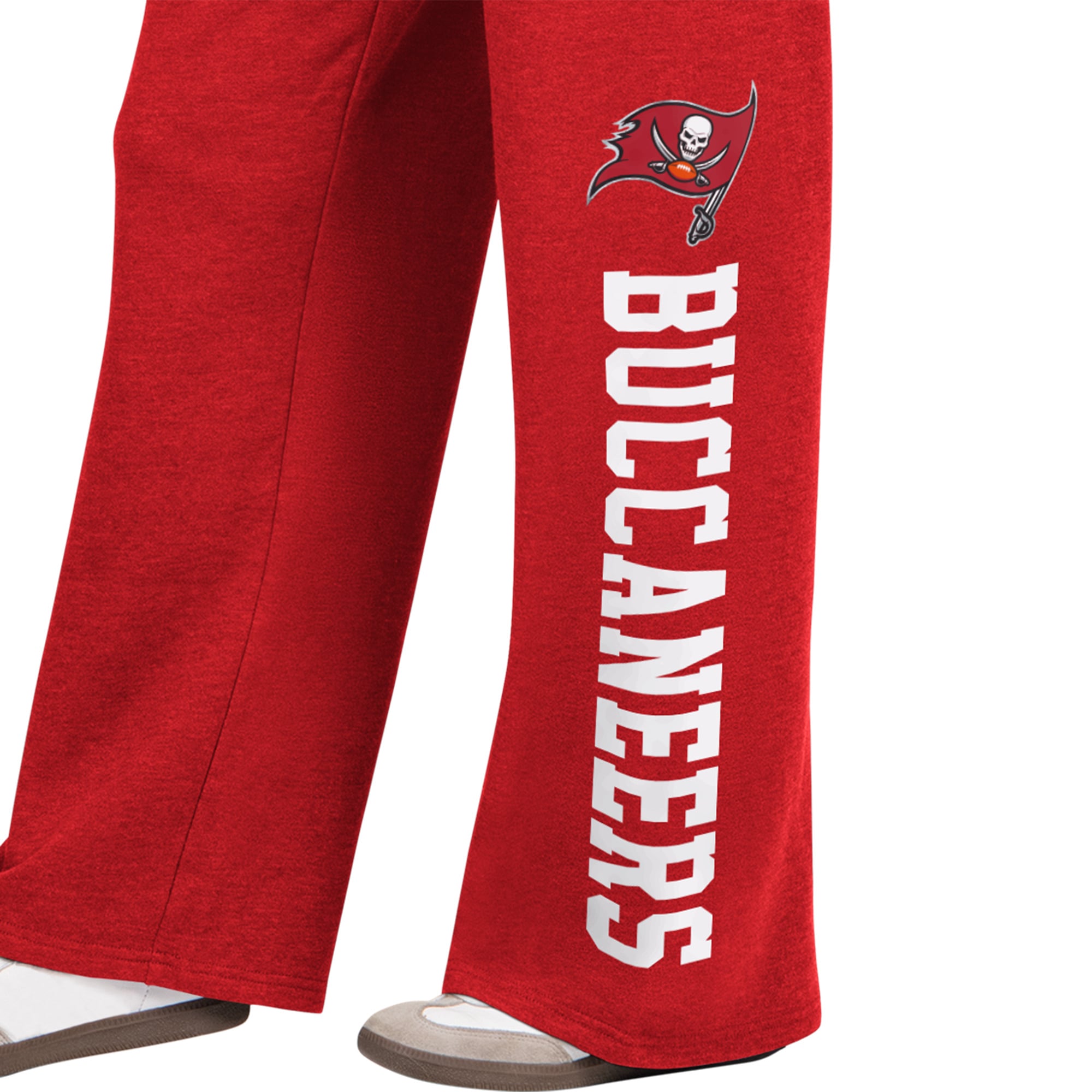 Pantalon de survêtement large Starter rouge pour femmes, modèle Tampa Bay Buccaneers Field