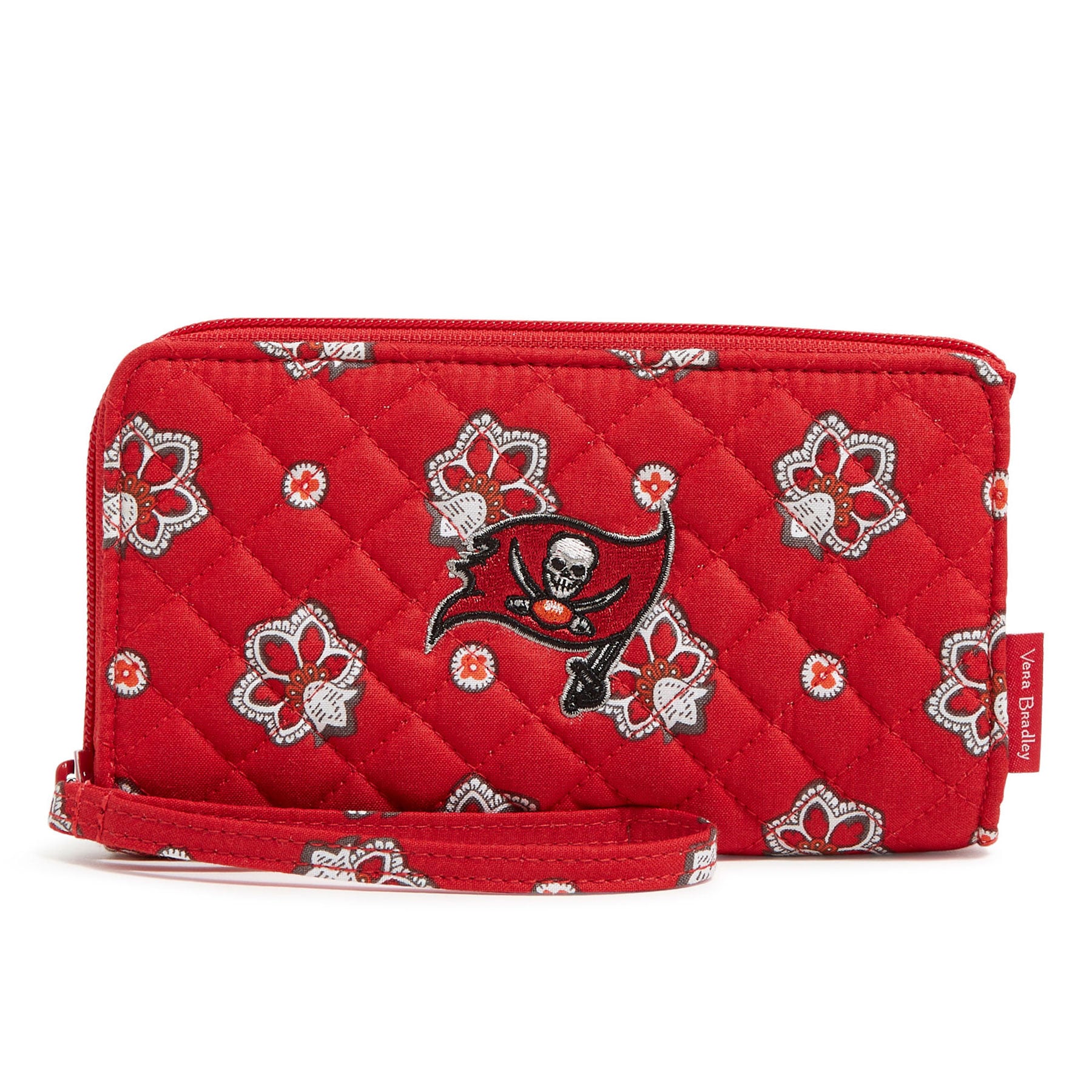 Women's Vera Bradley Tampa Bay Buccaneers RFID Front-Zip Wristlet