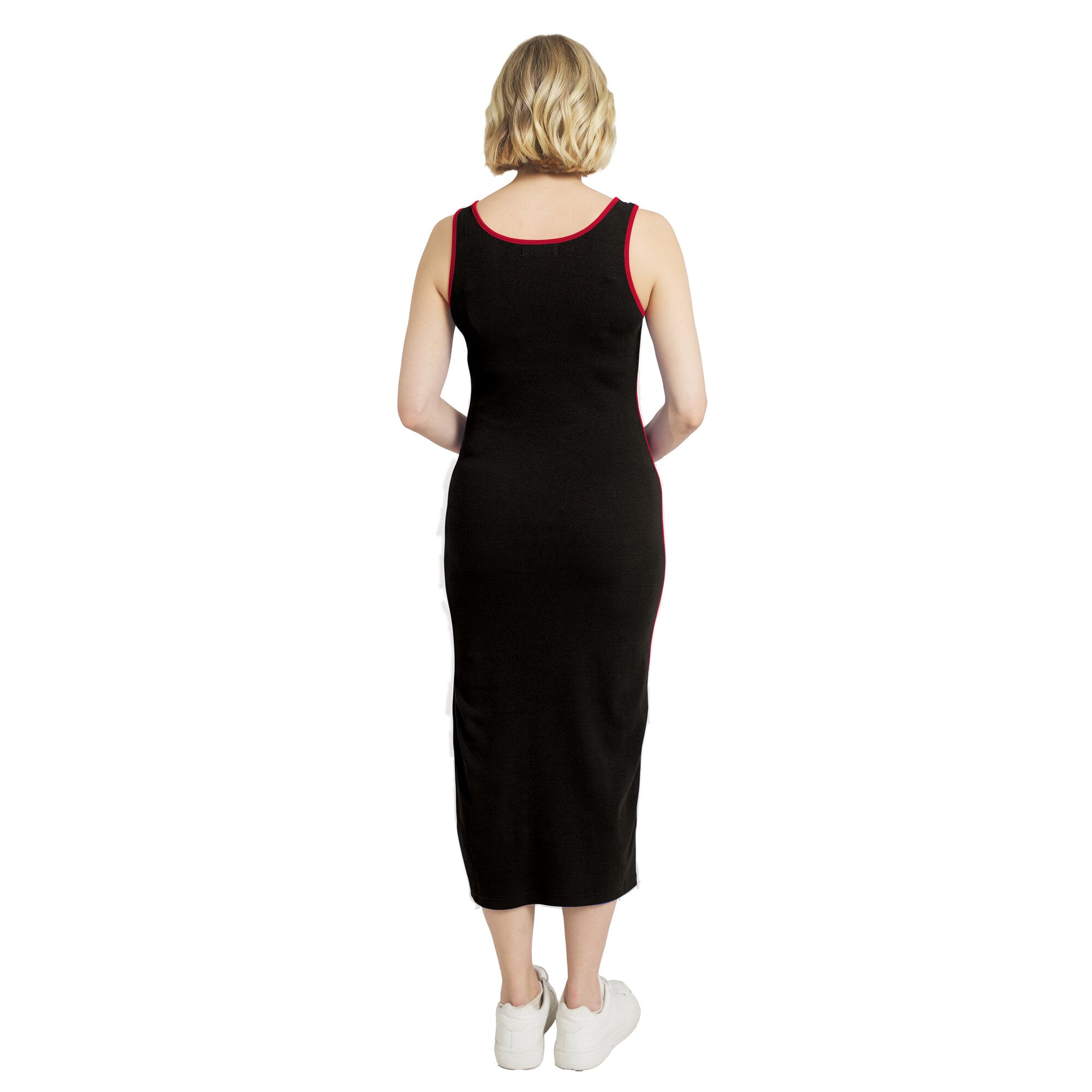 Women's WEAR by Erin Andrews  Black Tampa Bay Buccaneers Ribbed Tank Dress