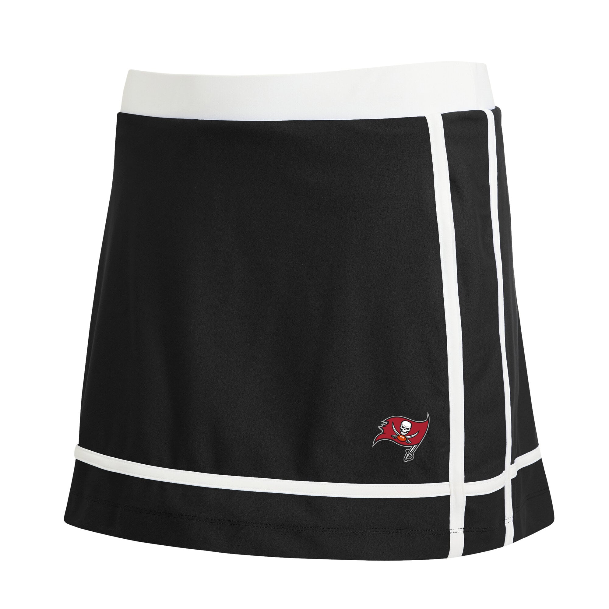 Women's WEAR by Erin Andrews Black Tampa Bay Buccaneers Stripe Skort