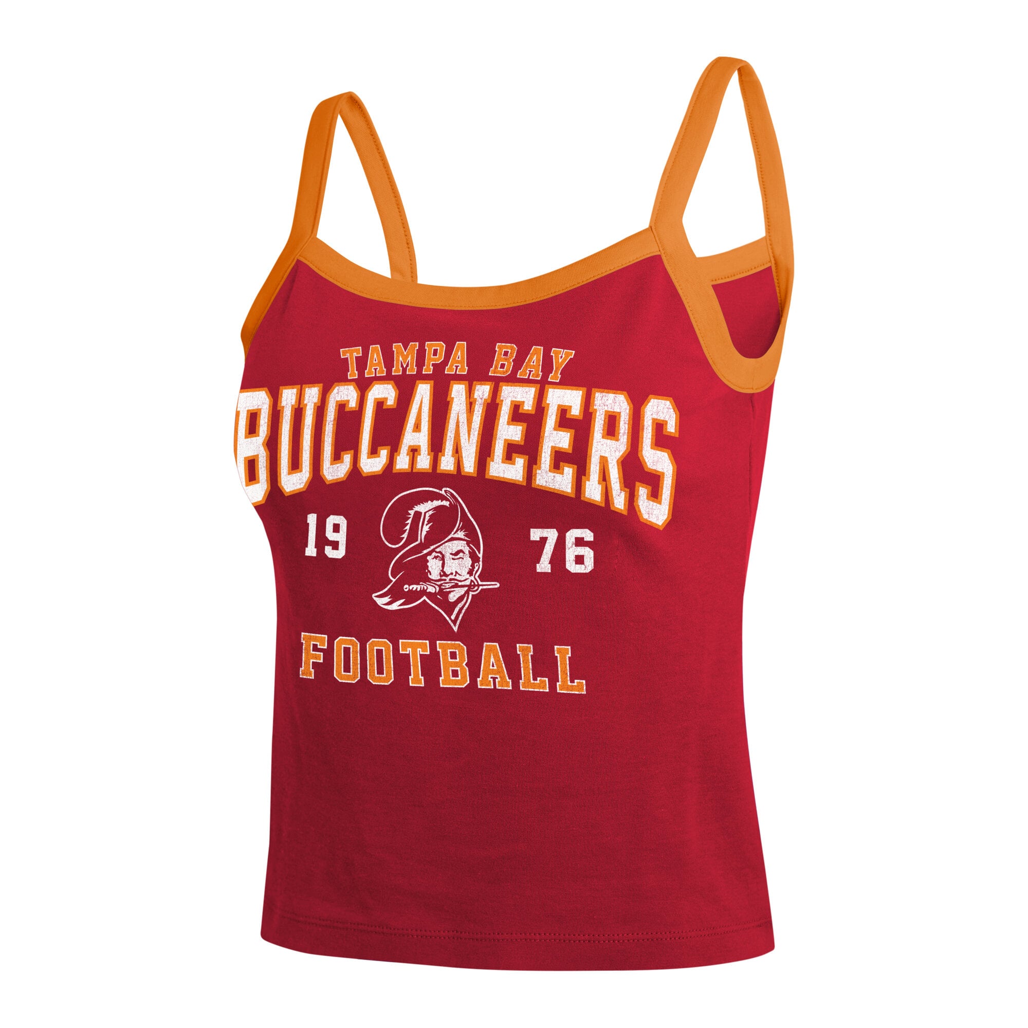 Débardeur à blocs de couleurs rouges des Buccaneers Tampa Bay, collection femme WEAR by Erin Andrews