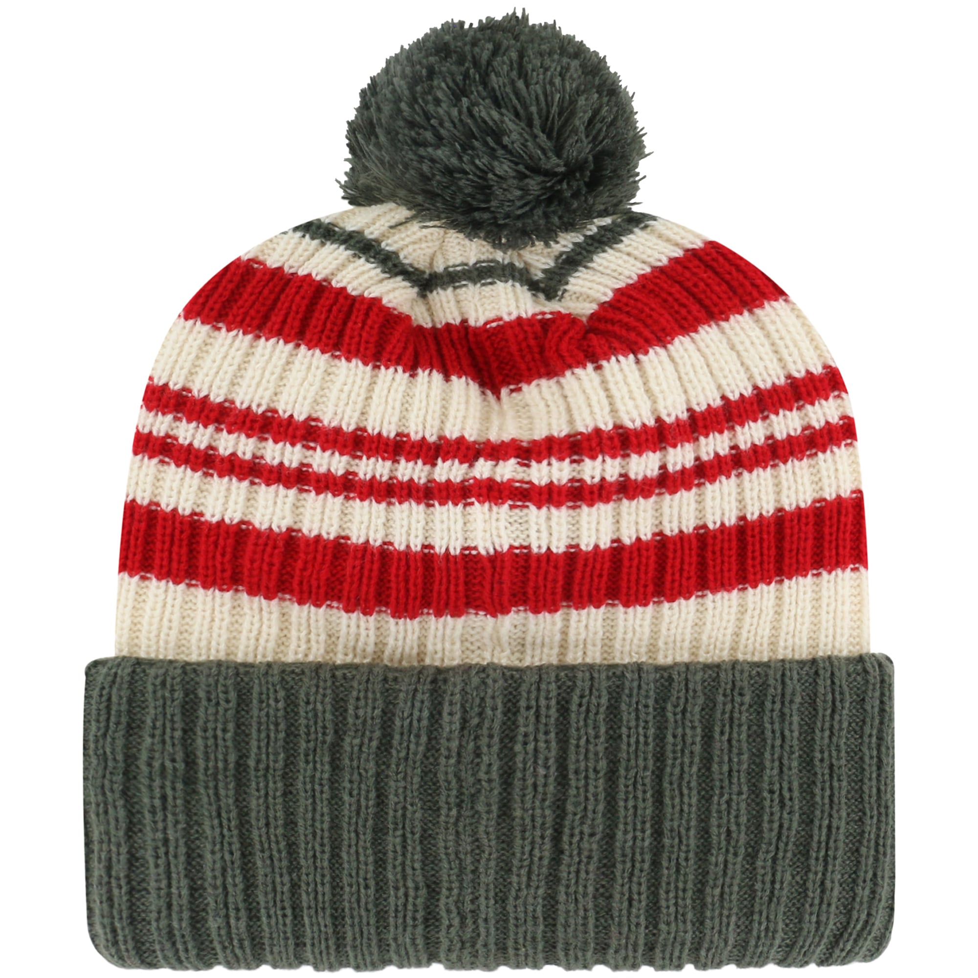 Youth '47  Pewter Tampa Bay Buccaneers Snow Fort Cuffed Knit Hat with Pom