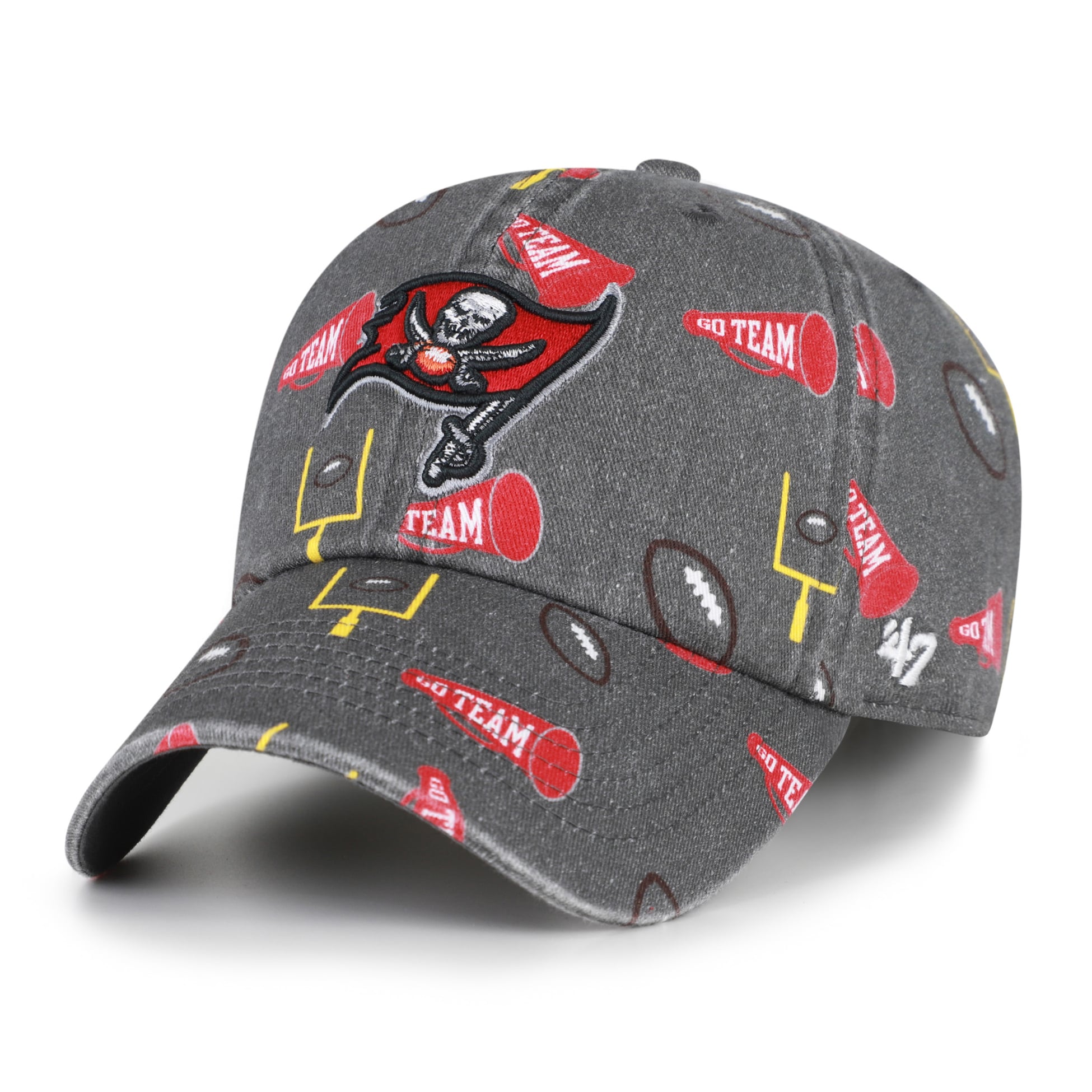 Youth '47 Pewter Tampa Bay Buccaneers Stomping Ground Clean Up Adjustable Hat