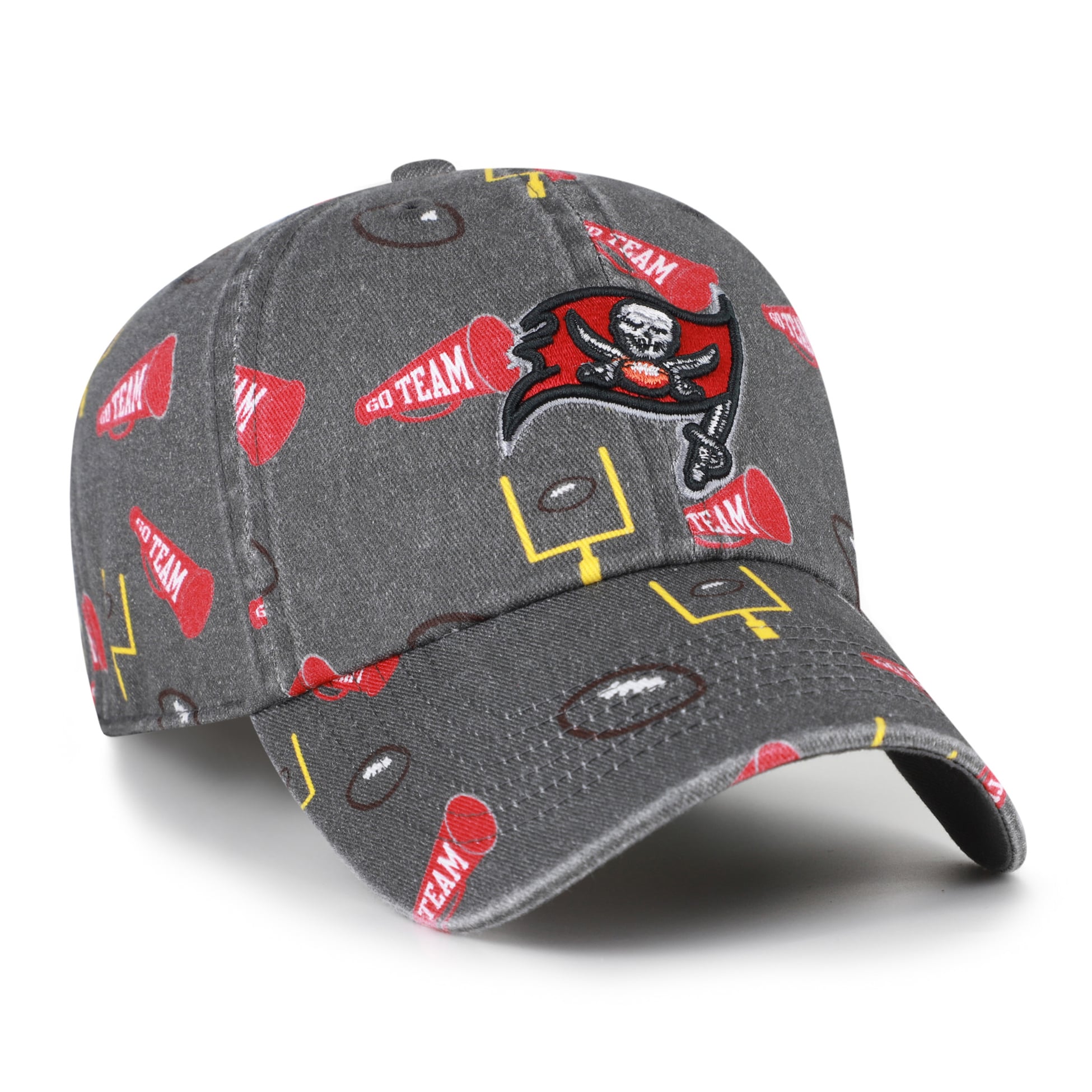 Youth '47 Pewter Tampa Bay Buccaneers Stomping Ground Clean Up Adjustable Hat