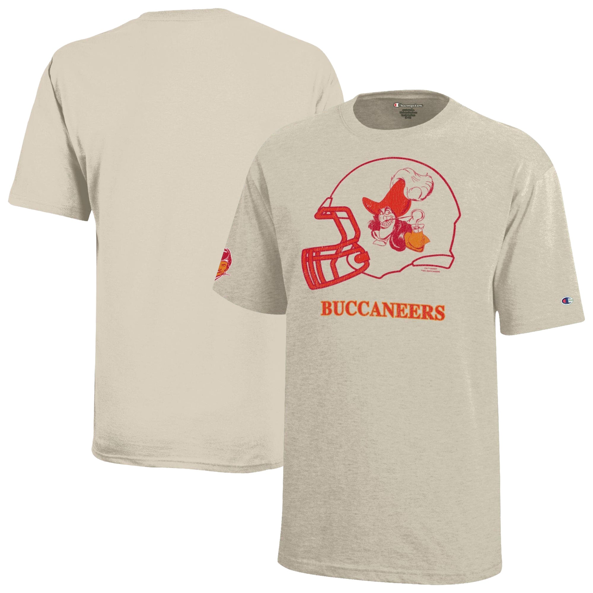 T-shirt enfant Disney x Champion Oatmeal Tampa Bay Buccaneers Captain Hook