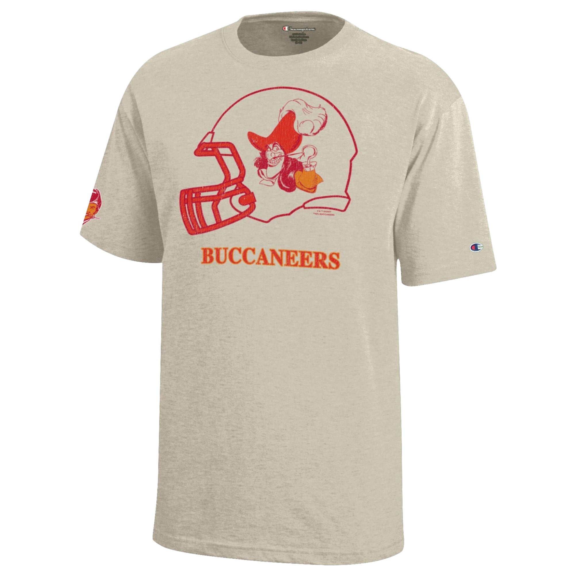 T-shirt enfant Disney x Champion Oatmeal Tampa Bay Buccaneers Captain Hook