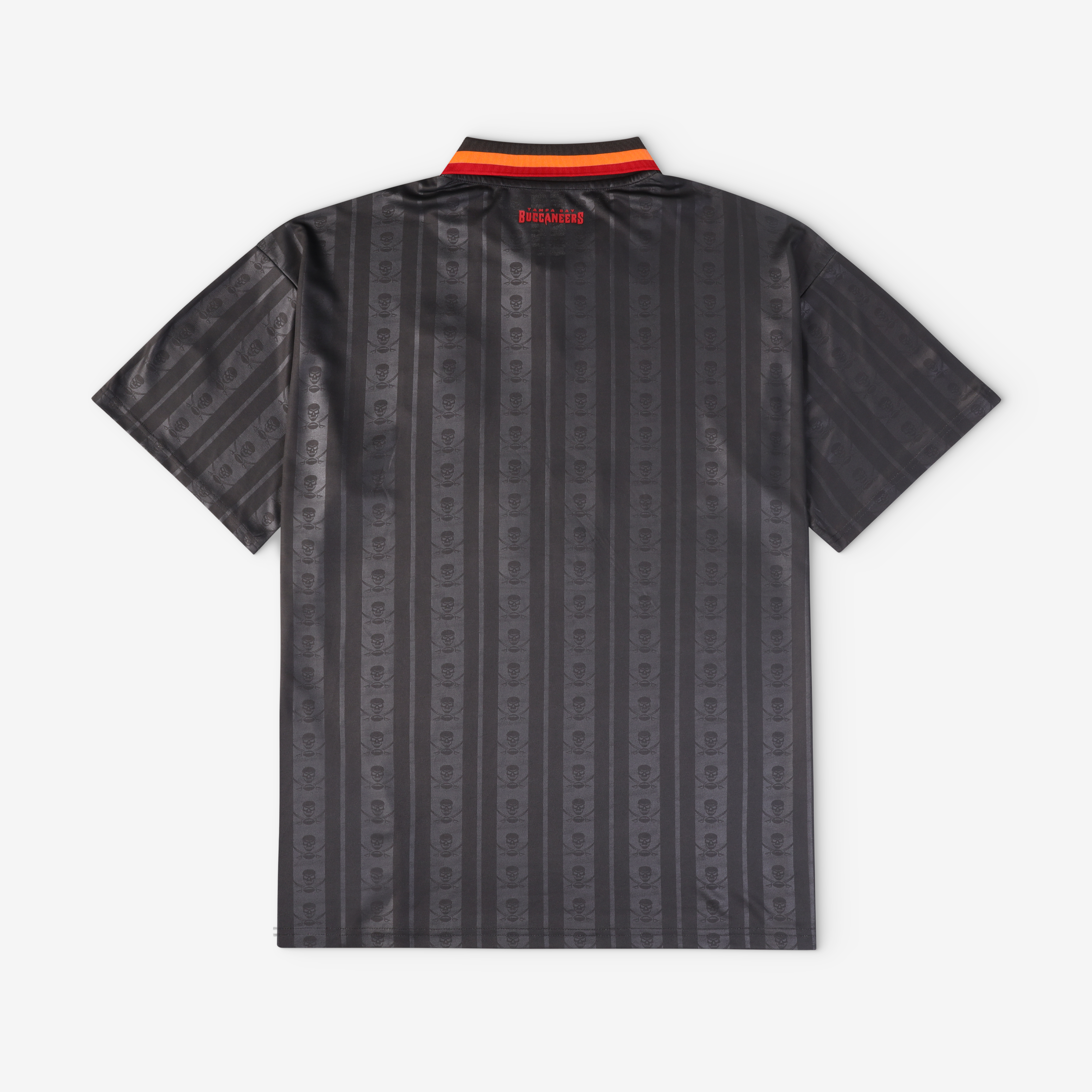 Youth Fanatics Pewter Tampa Bay Buccaneers Football x Collared Fan Top