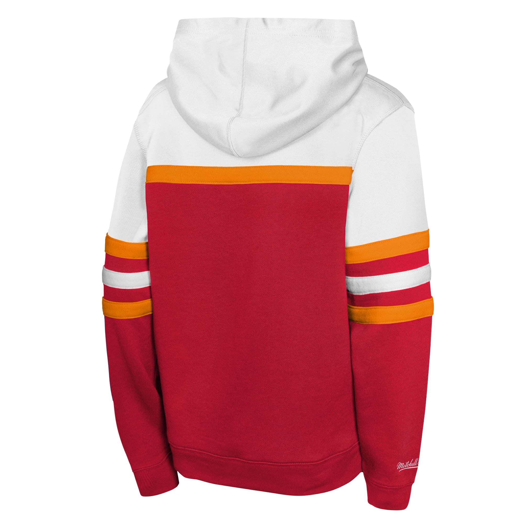 Sweat à capuche Mitchell & Ness rouge Tampa Bay Buccaneers pour jeunes, style rétro, entraîneur-chef