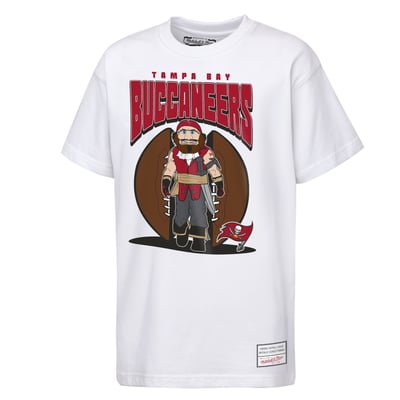  Tampa Bay Buccaneers Mitchell & Ness Youth Mascot Mania T-Shirt - White
