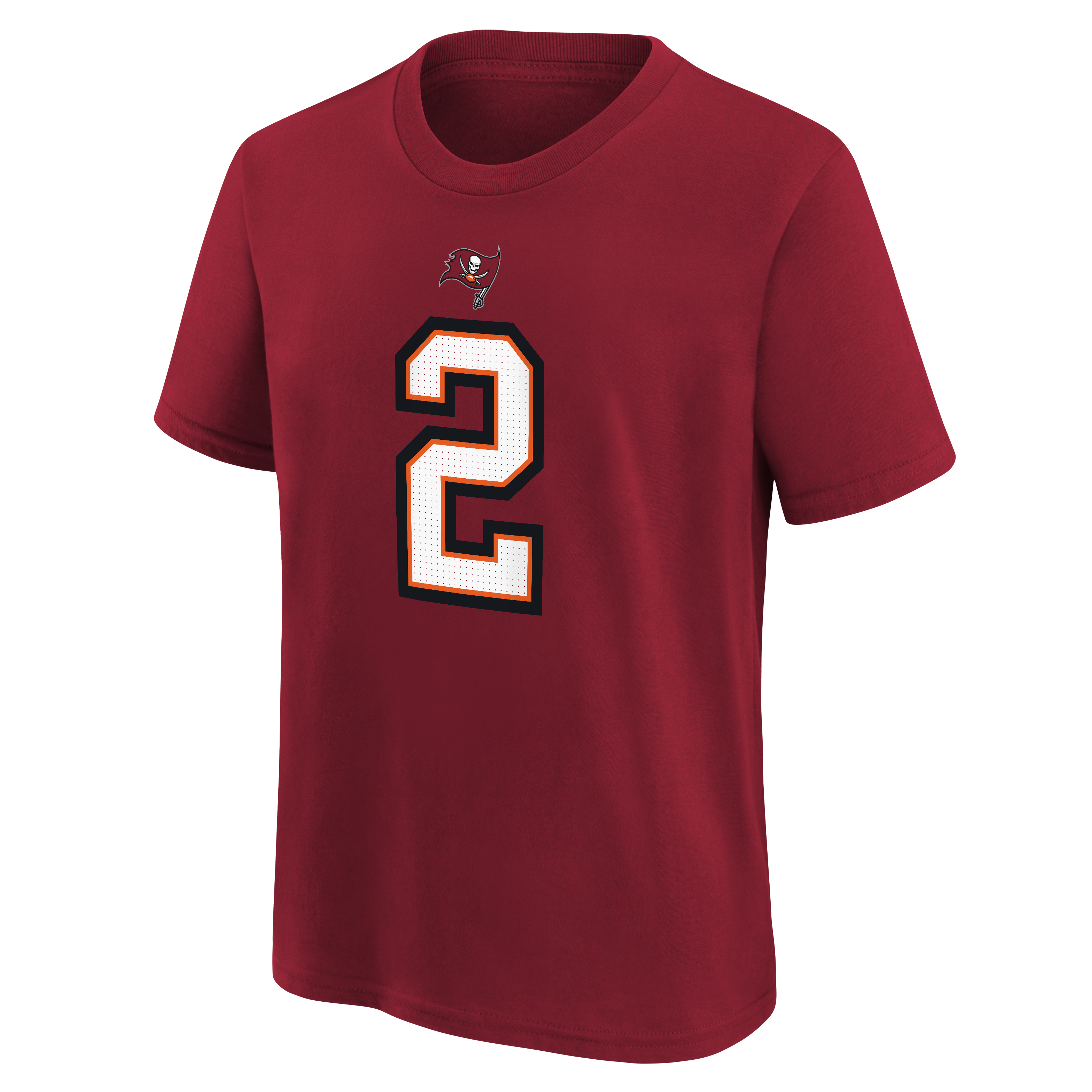 T-shirt Nike pour enfant Emeka Egbuka rouge des Buccaneers de Tampa Bay, avec nom et numéro du joueur