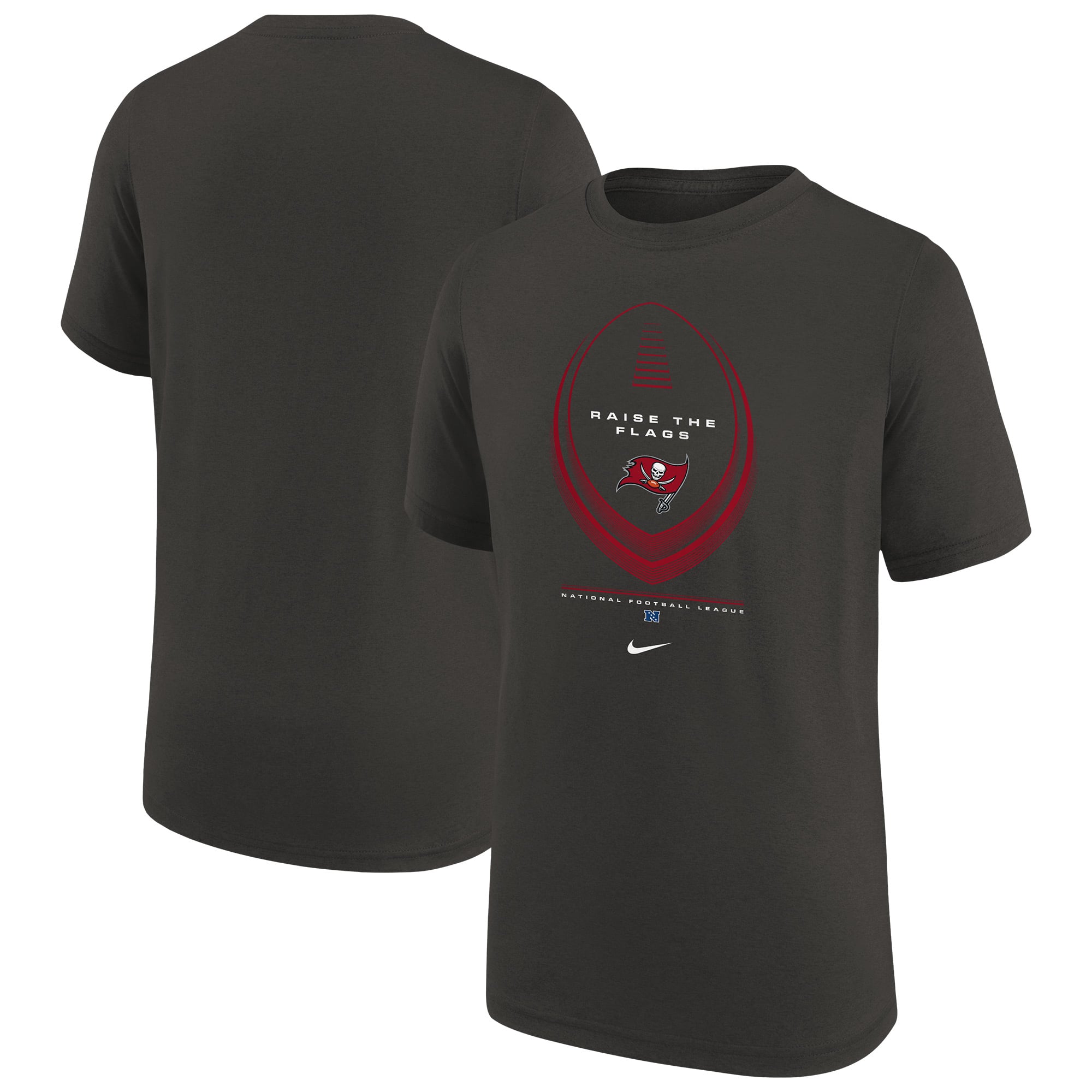 T-shirt Nike Dri-FIT Icon Legend Tampa Bay Buccaneers couleur étain pour enfant