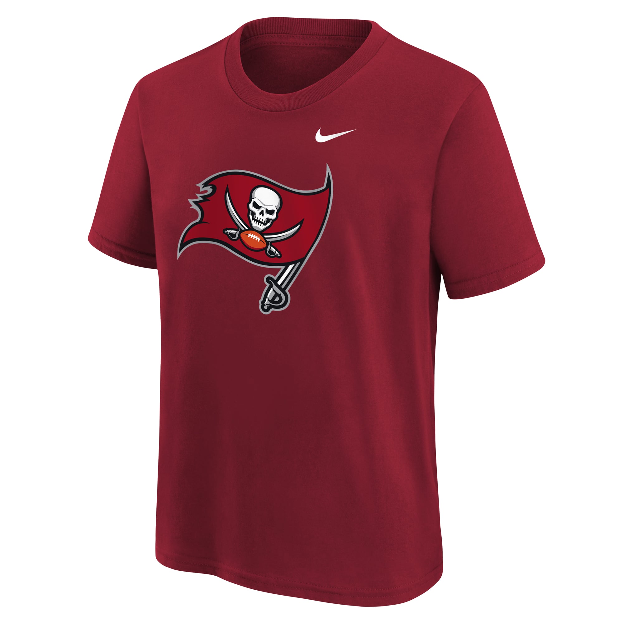 T-shirt Nike rouge pour enfant avec logo des Buccaneers de Tampa Bay