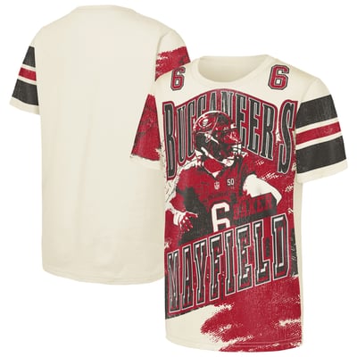 Baker Mayfield Tampa Bay Buccaneers Outerstuff Youth Classic Poster T-Shirt - Natural