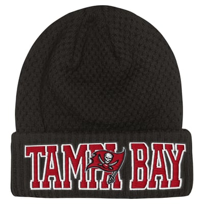 Tampa Bay Buccaneers Outerstuff Youth Heat Check Cuffed Knit Hat - Pewter