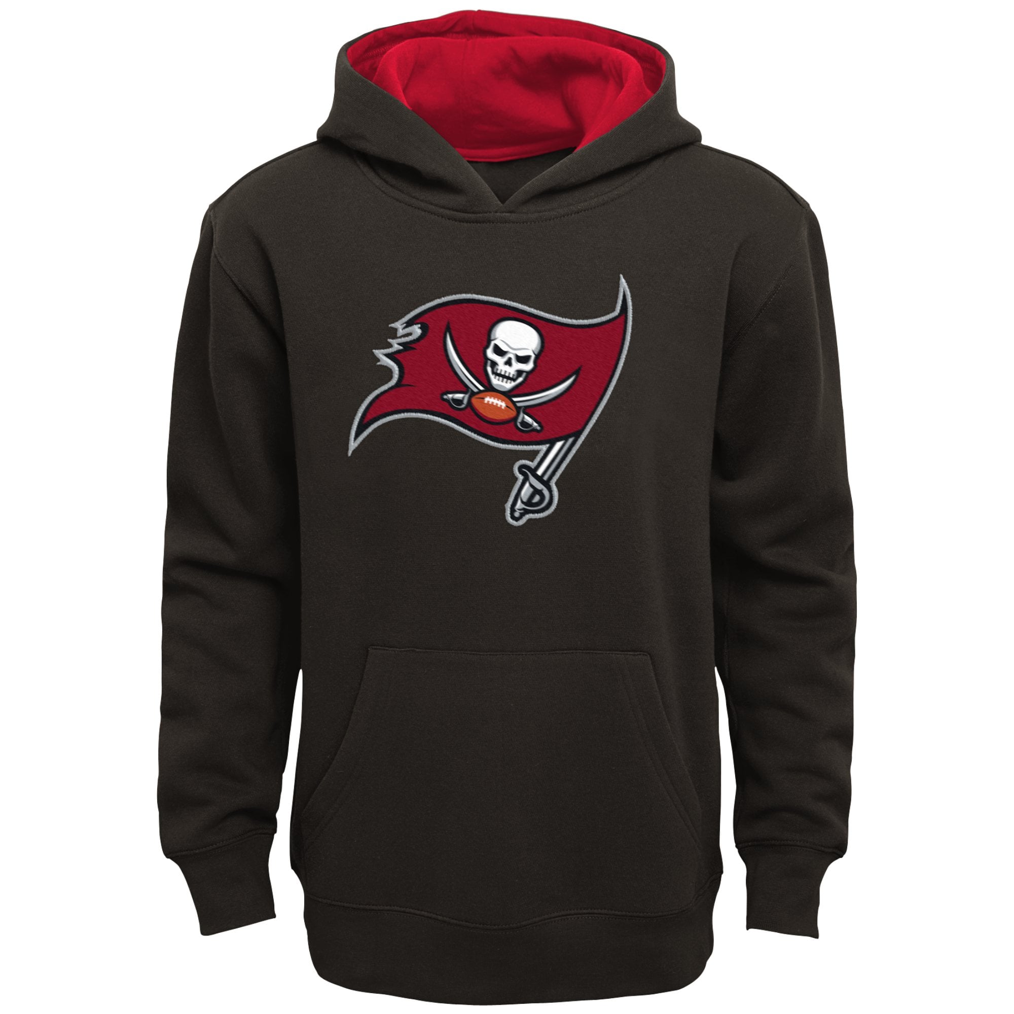 Youth Outerstuff Pewter Tampa Bay Buccaneers Prime Pullover Hoodie