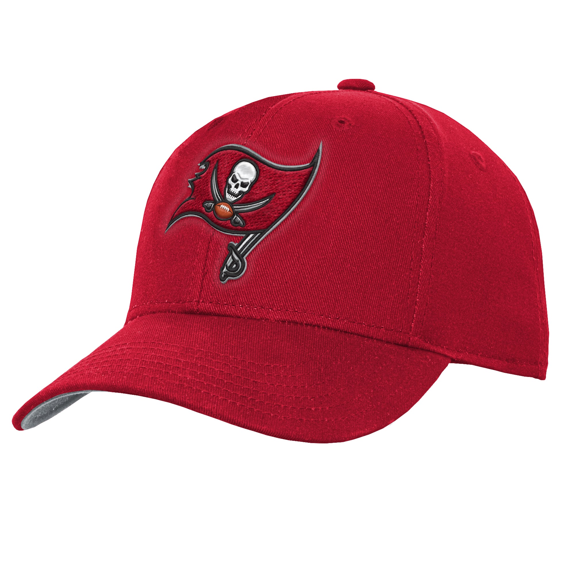 Casquette à visière plate pré-courbée rouge Tampa Bay Buccaneers pour jeunes Outerstuff