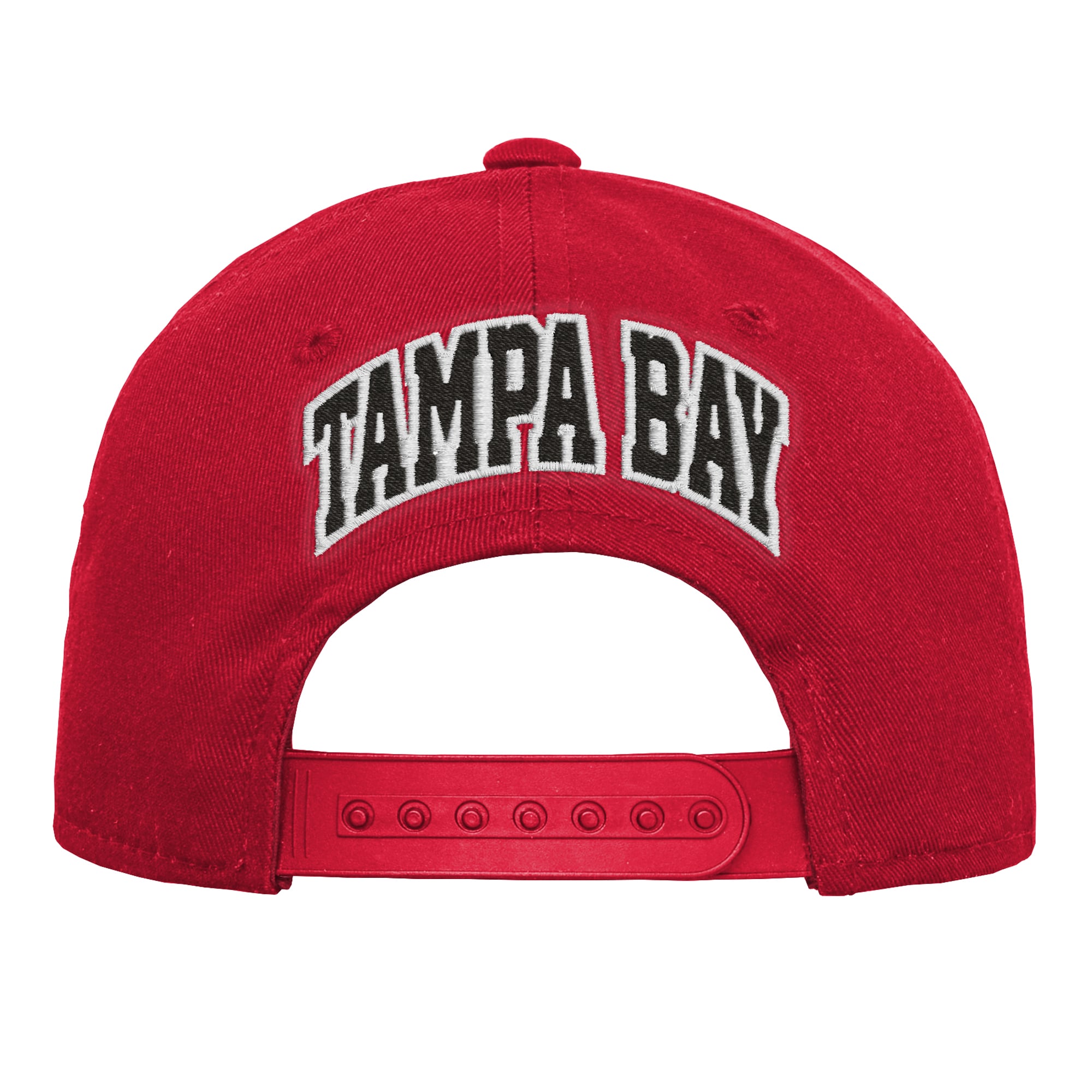 Casquette à visière plate pré-courbée rouge Tampa Bay Buccaneers pour jeunes Outerstuff