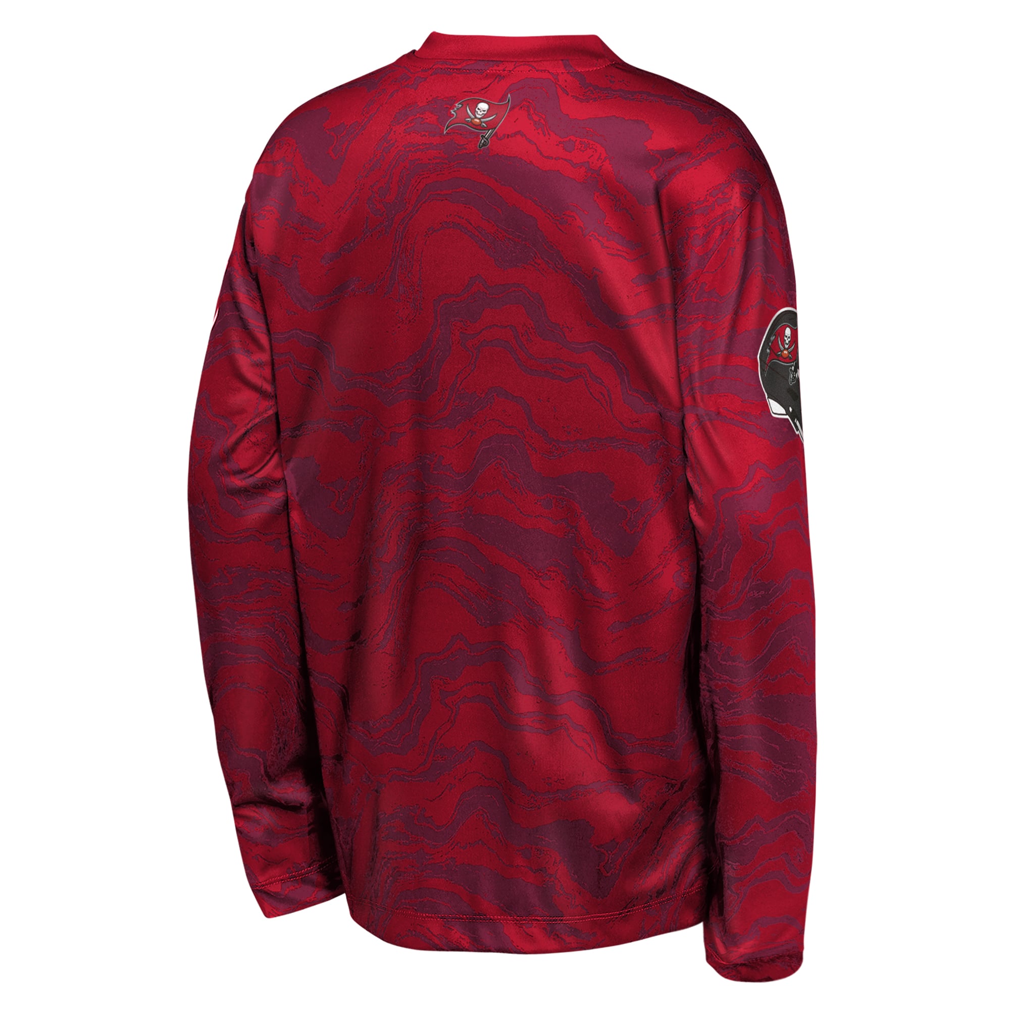 T-shirt à manches longues Youth Outerstuff rouge Tampa Bay Buccaneers Tailgate Performance