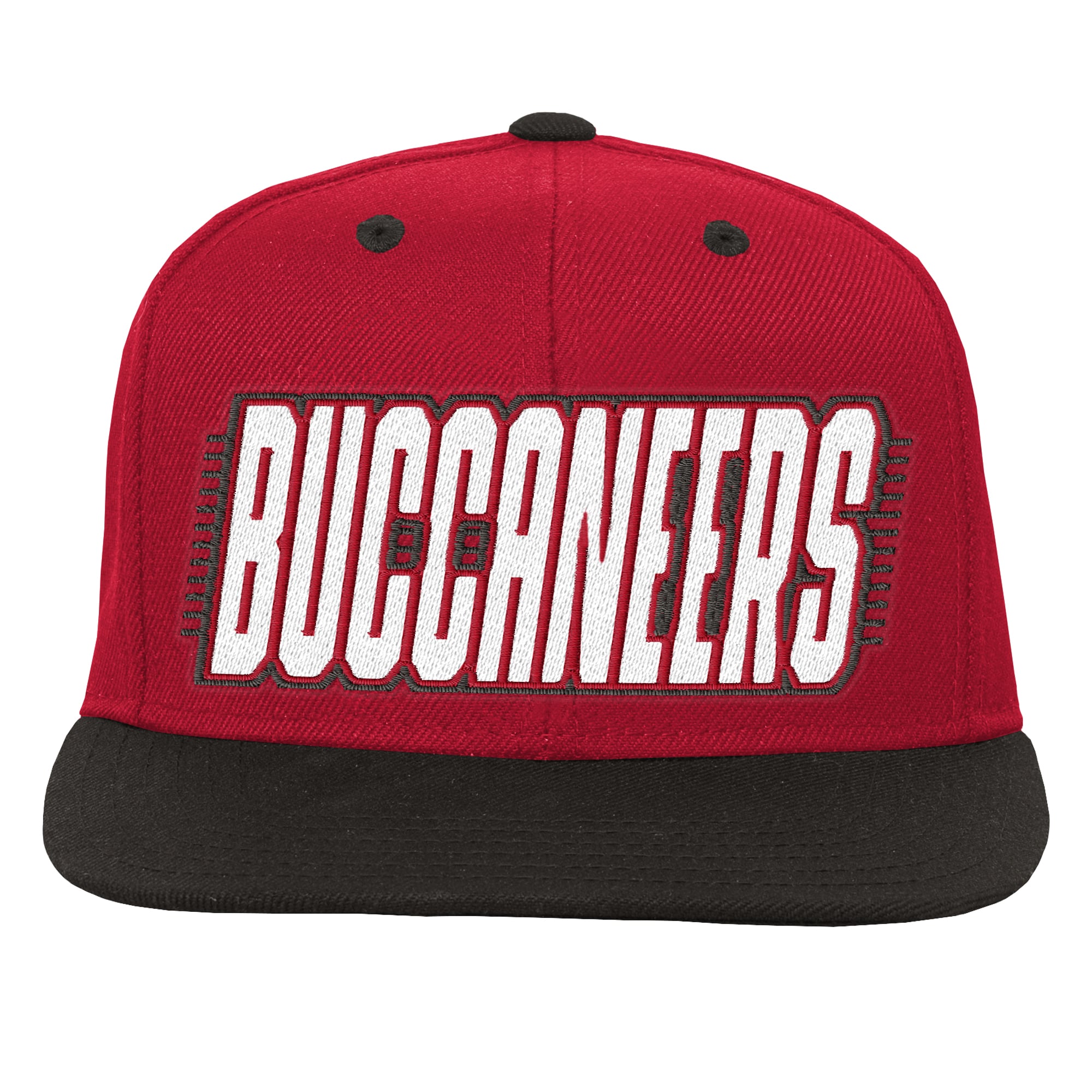 Casquette snapback rouge/noire des Buccaneers de Tampa Bay pour jeunes