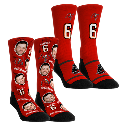 Baker Mayfield Tampa Bay Buccaneers Rock Em Youth Player Football Guy Two-Pack Crew Sock Set