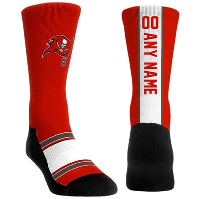  Tampa Bay Buccaneers Rock Em Youth Custom Jersey Crew Socks - Red