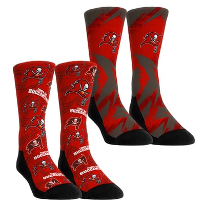  Tampa Bay Buccaneers Rock Em Youth Game Day Two-Pack Crew Sock Set - Red