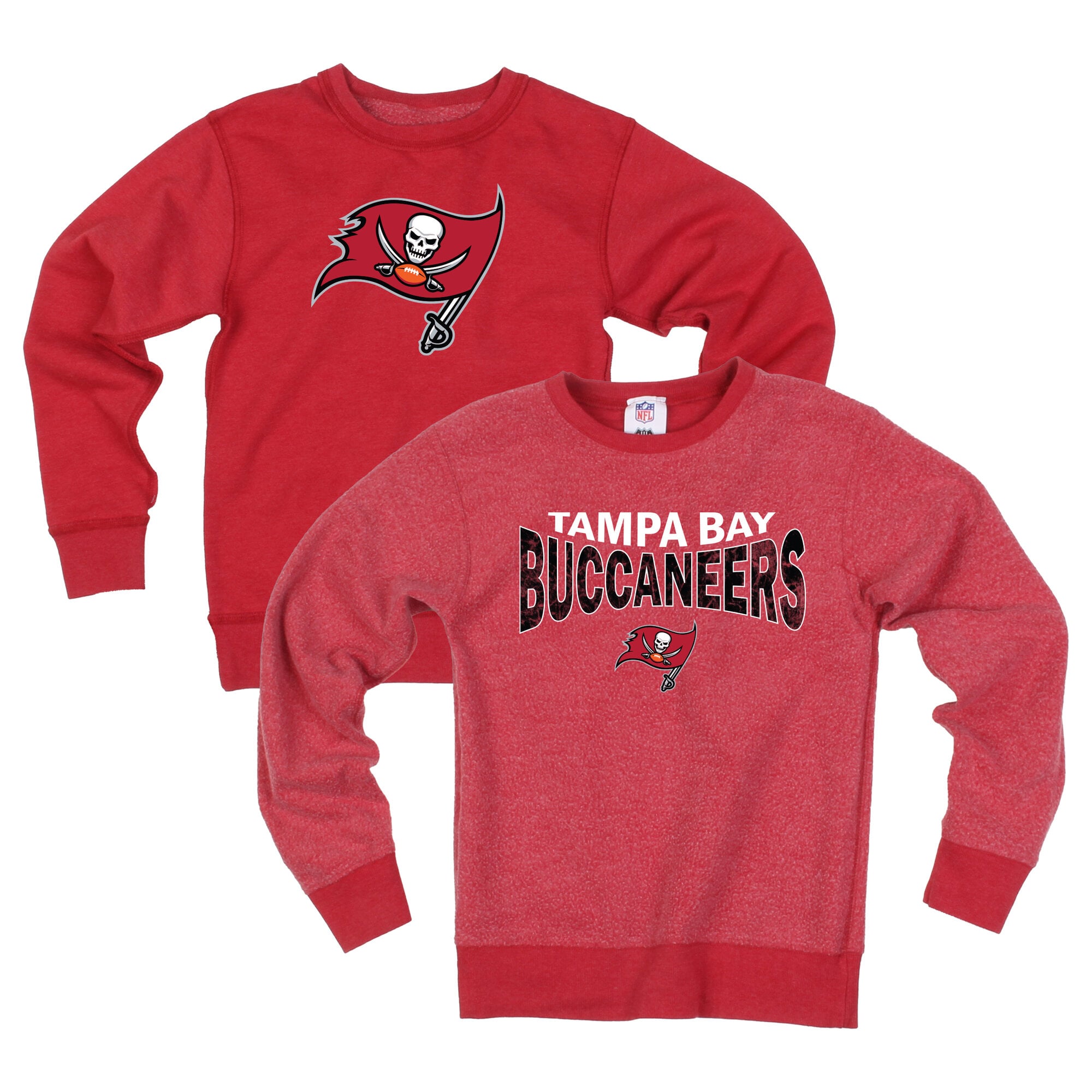 Sweat-shirt réversible en polaire rouge Wes & Willy pour jeunes des Buccaneers de Tampa Bay