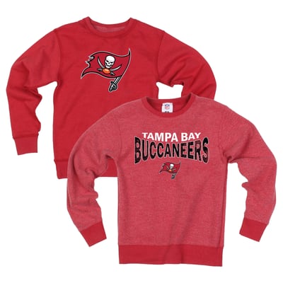  Tampa Bay Buccaneers Wes & Willy Youth Reversible Fleece Sweatshirt - Red