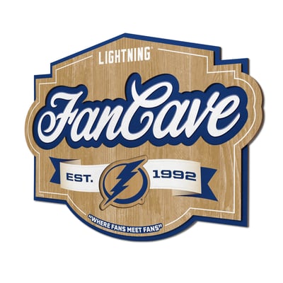 Tampa Bay Lightning IDNA 12.5" x 17" Fan Cave Sign