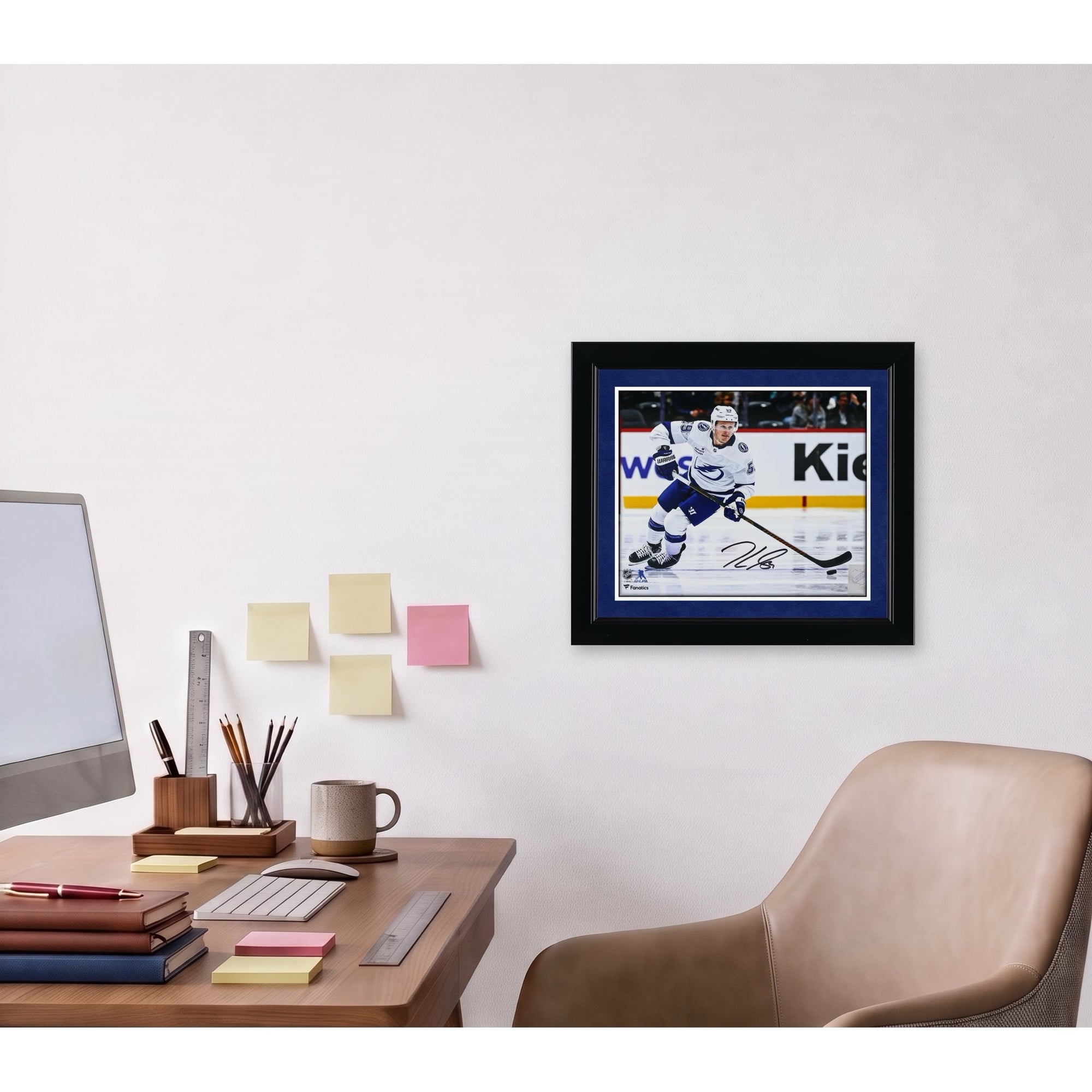 Jake Guentzel Tampa Bay Lightning Autographed 8" x 10" White Jersey Skating Photograph