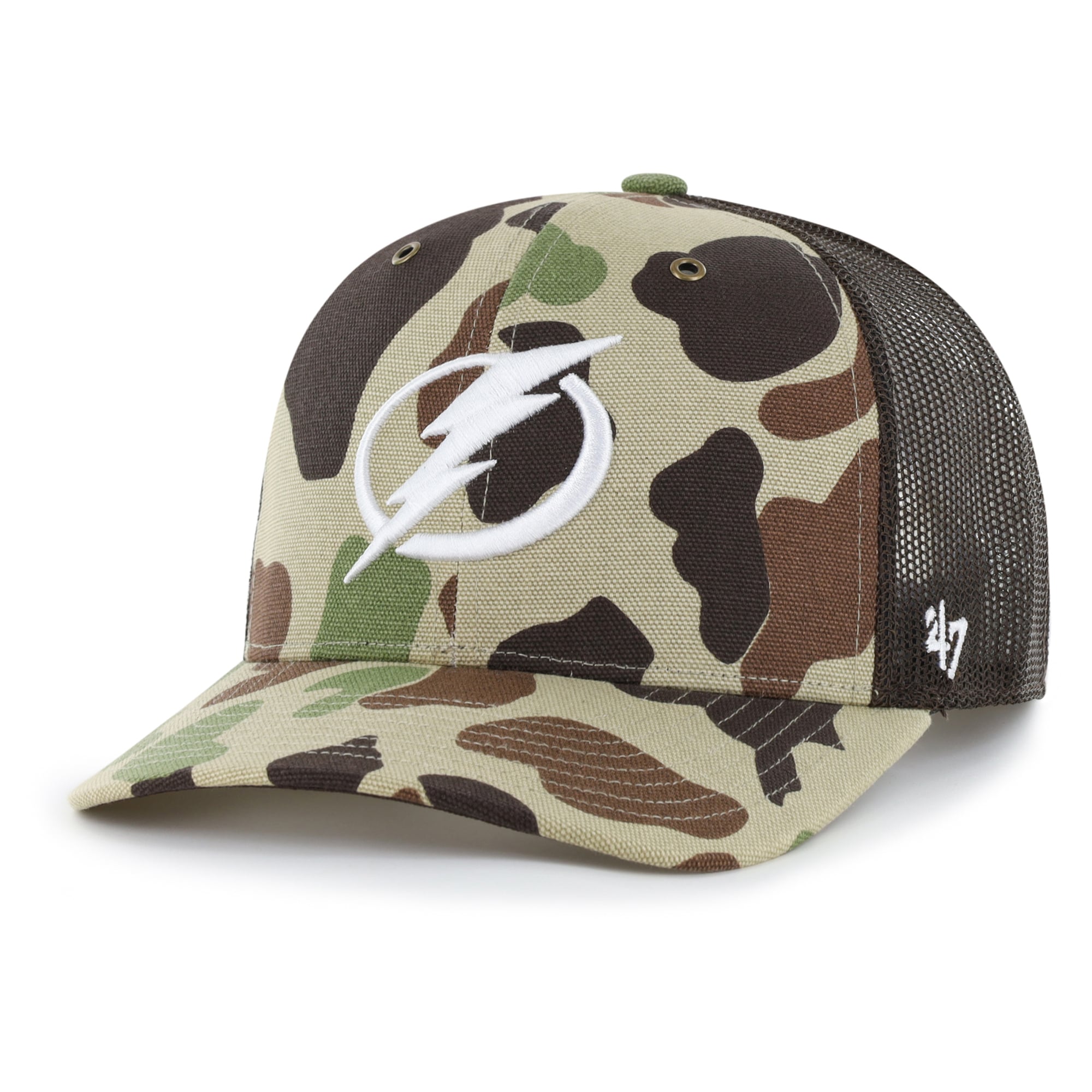 Casquette trucker ajustable Carhartt x '47 Duck Camo Tampa Bay Lightning pour homme